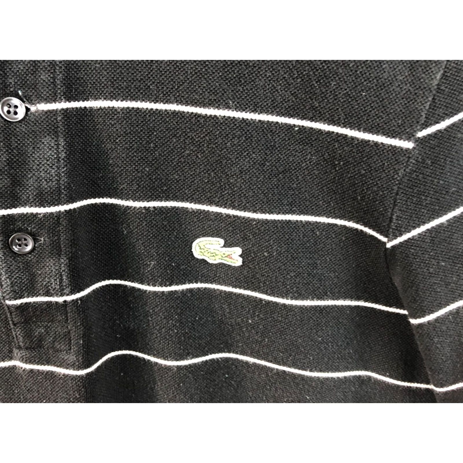 Lacoste Lacoste Polo Shirt Men’s Size 3 Black Striped Short Sleeve Collared 100% Cotton Jersey Embroidered Logo Classic Vintage: No Size US S / EU 44-46 / 1 - 6 Thumbnail