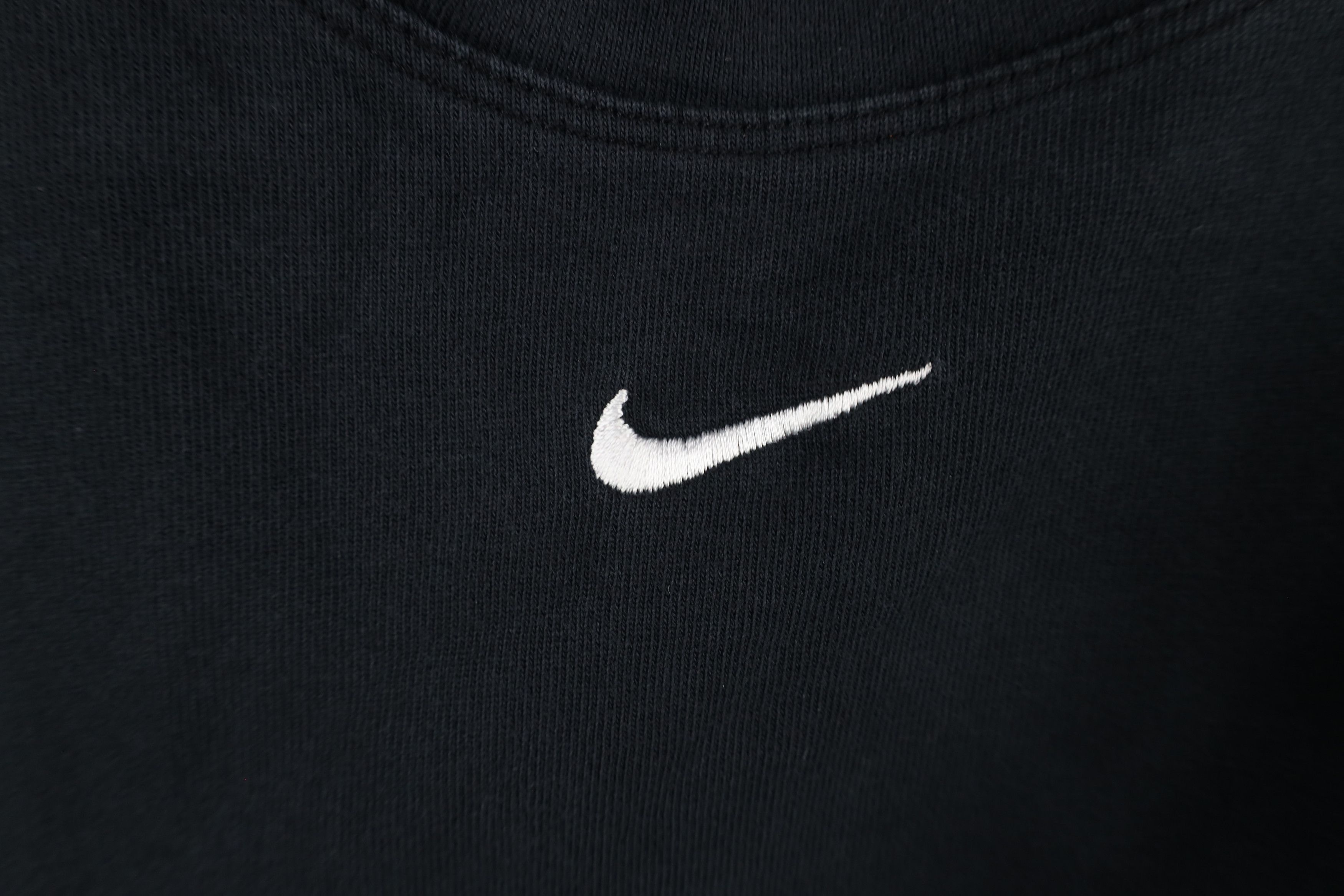 Nike × Vintage Y2K Nike Scott Center Swoosh Cropped Loose Fit T-Shirt Black Size L / US 10 / IT 46 - 4 Thumbnail