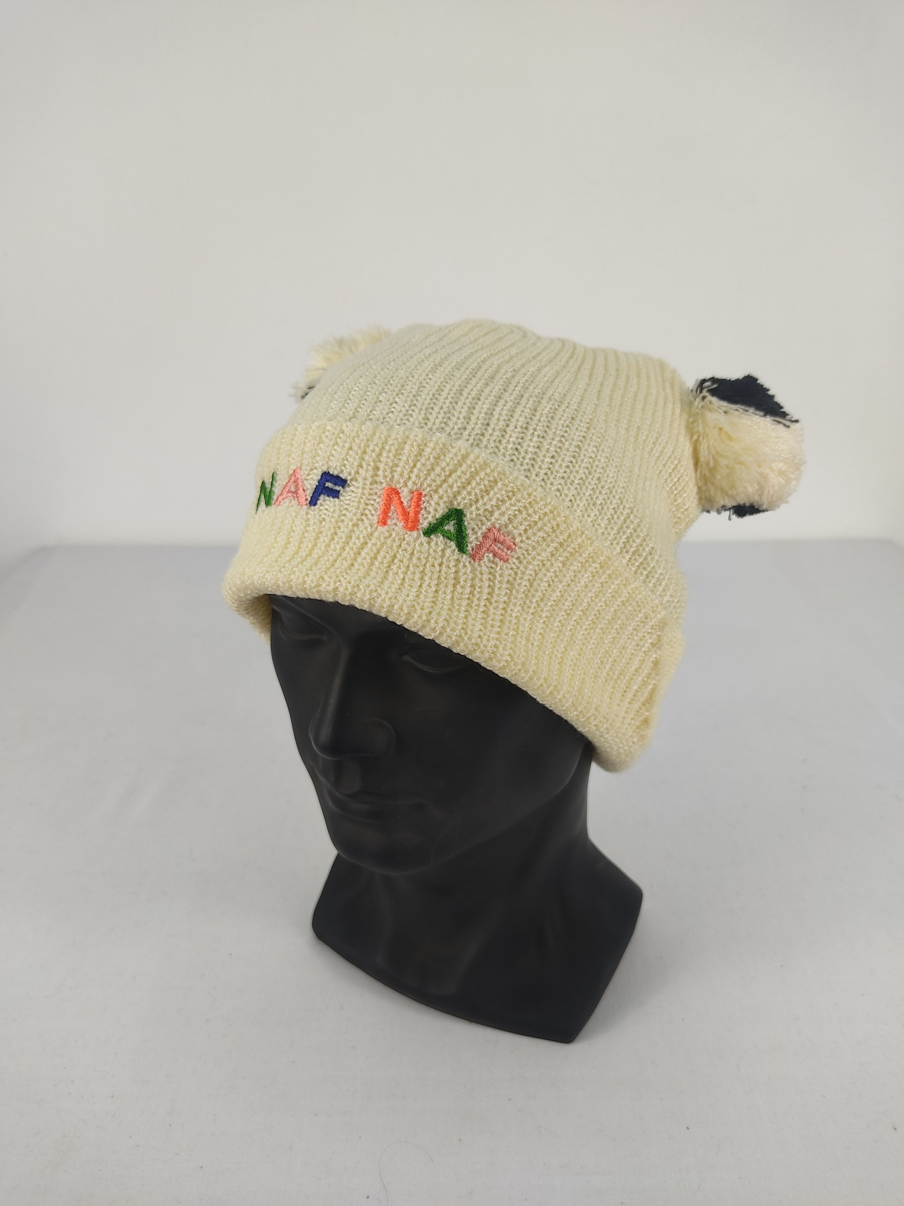 Designer × Vintage Vintage Naf Naf Paris Ear Beanie / Snow Hat / Snow Cap Size ONE SIZE - 1 Thumbnail