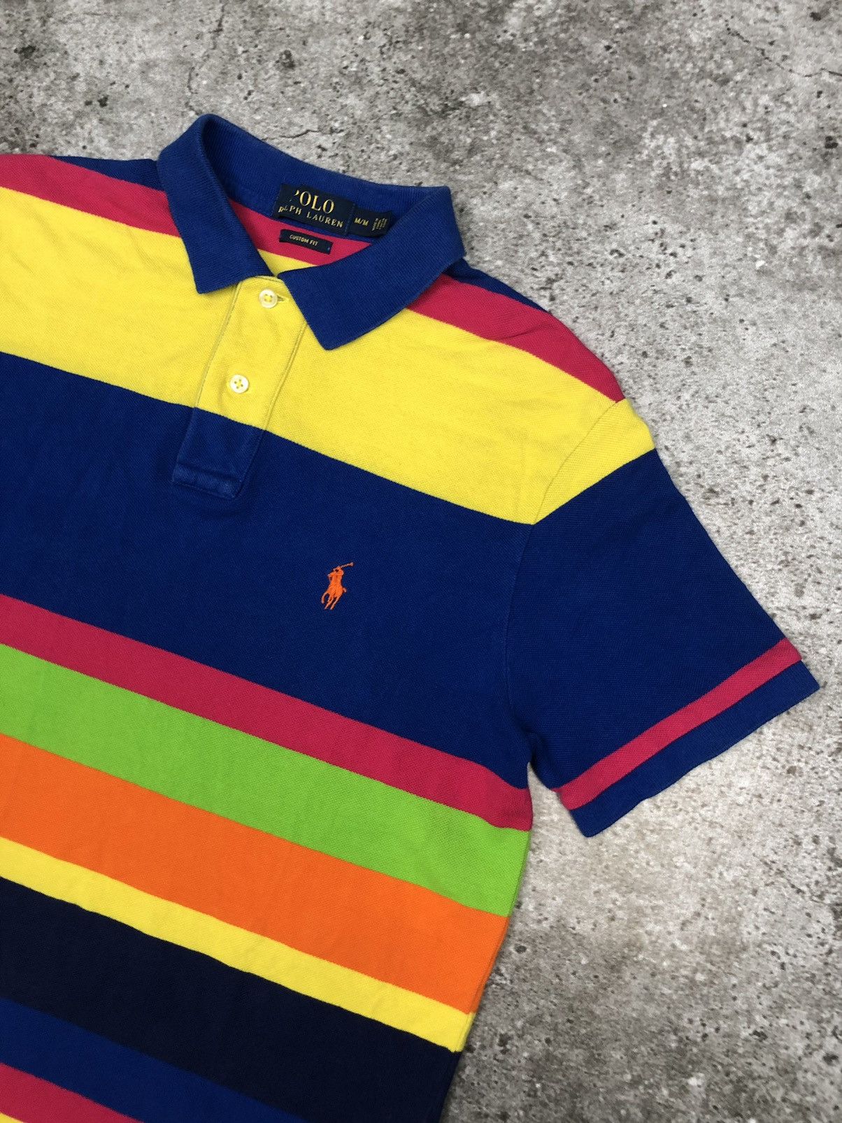 Polo Ralph Lauren × RRL Ralph Lauren × Vintage Polo Ralph Lauren Rainbow Poloshirt Size US M / EU 48-50 / 2 - 3 Thumbnail