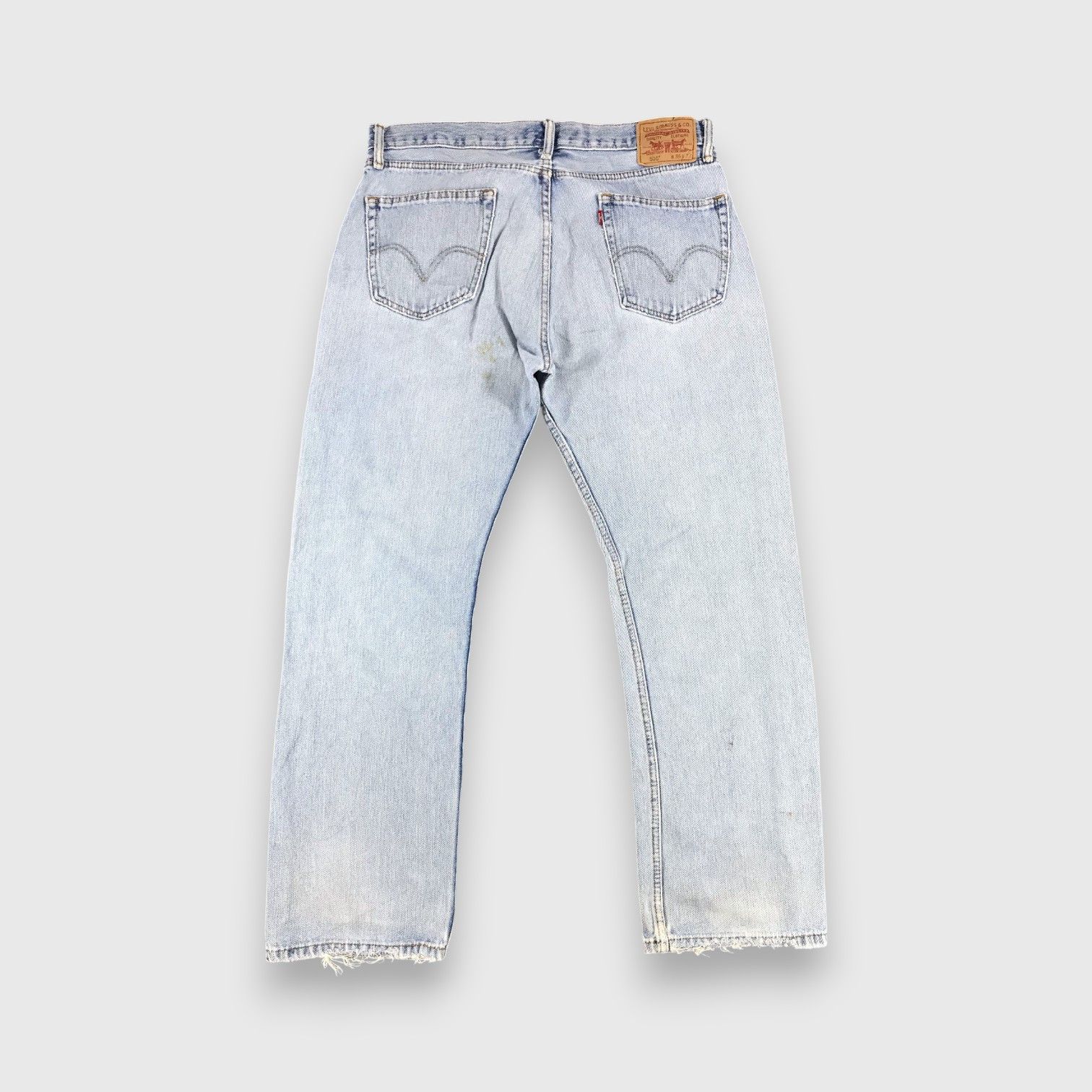 Levi's Light Washed Vintage Levis 505 Jeans Distress Denim-J1096 Size US 36 / EU 52 - 2 Thumbnail