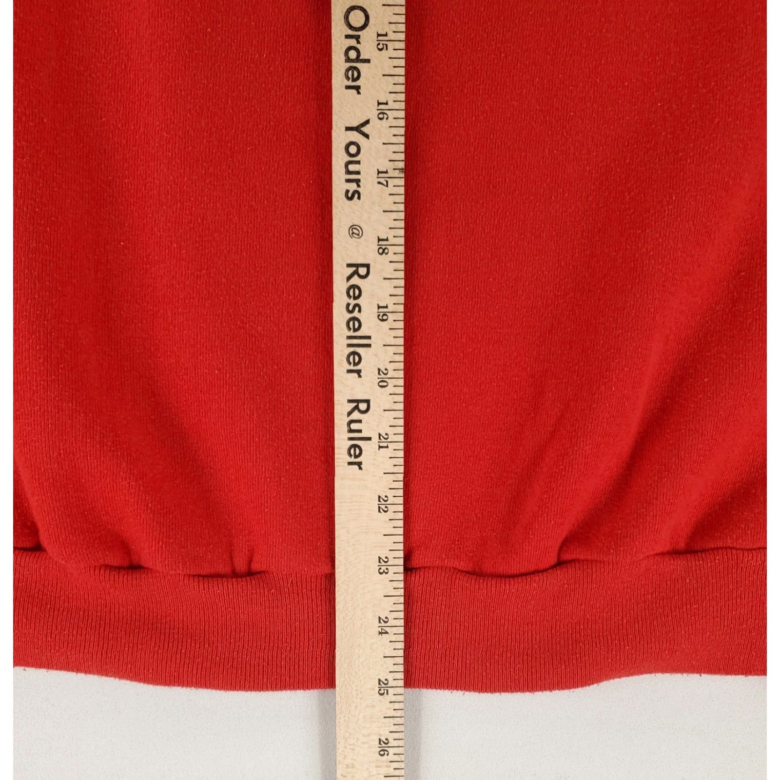 Jerzees VINTAGE Jerzees Sweatshirt Mickey Mouse Red Long Sleeve Made USA Mens L Size US L / EU 52-54 / 3 - 7 Thumbnail