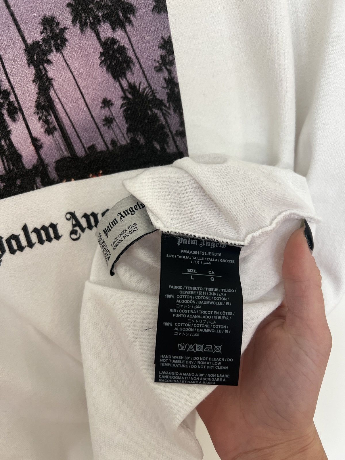 Palm Angels Palm Angels “Sunset Palms” Graphic Tee – Size L Size US L / EU 52-54 / 3 - 5 Thumbnail
