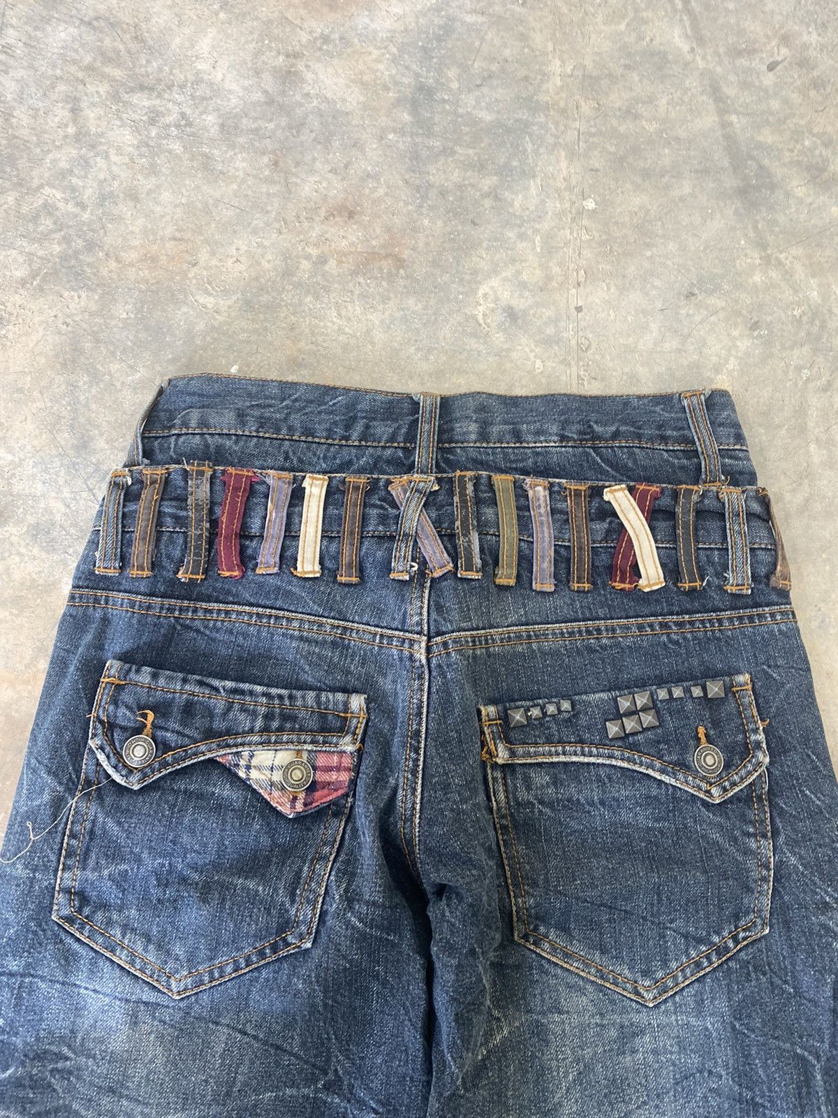 Hysteric Glamour × Japanese Brand × Le Grande Bleu (L.G.B.) Sick☠️ Nylaus Japan Double Waist Jeans Punk Grunge Lgb Size US 29 - 15 Thumbnail