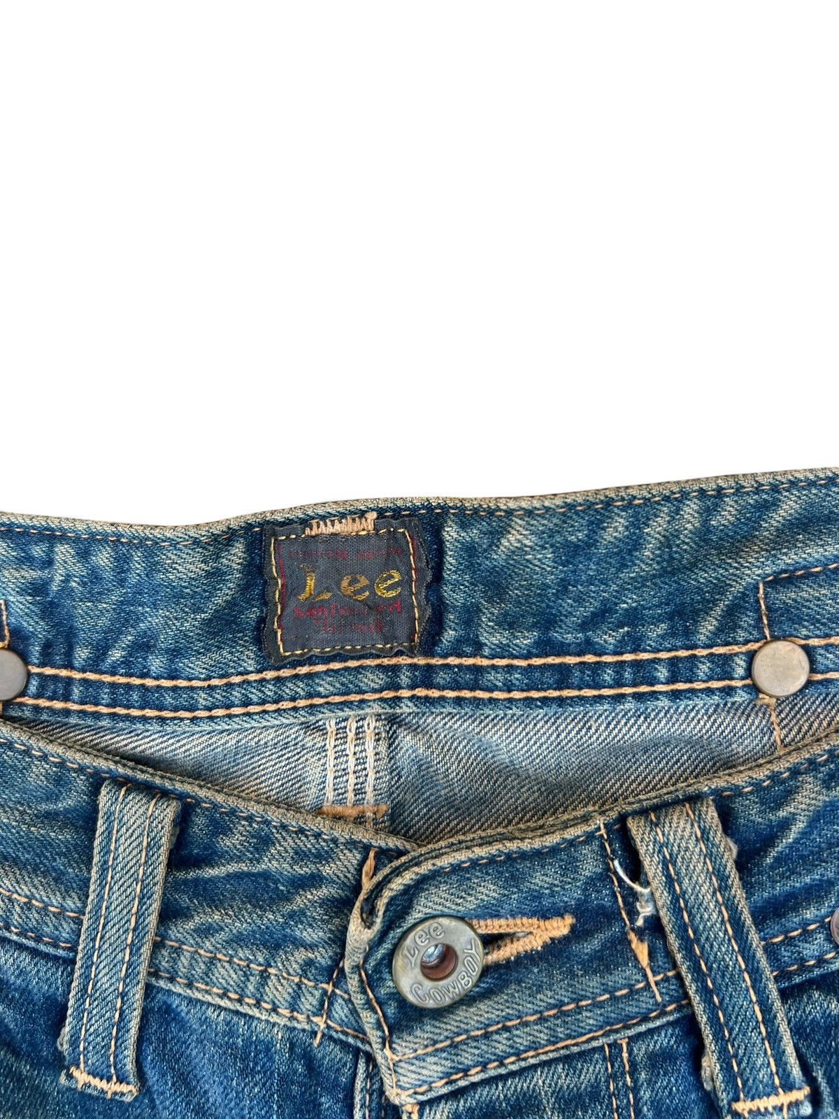 Lee Vintage 90s Lee Cowboy Mud Denim Selvedge Jeans Size US 33 - 7 Thumbnail
