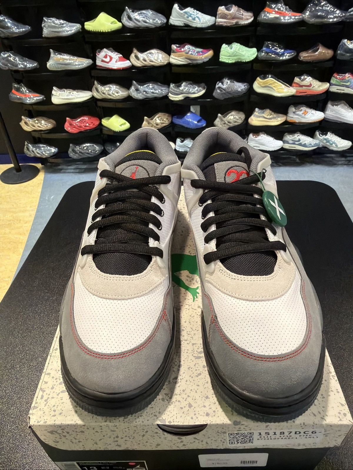 Jordan Brand Air Jordan 4 RM US 13 Mens White/Black/Red Nike Size US 13 / EU 46 - 4 Thumbnail