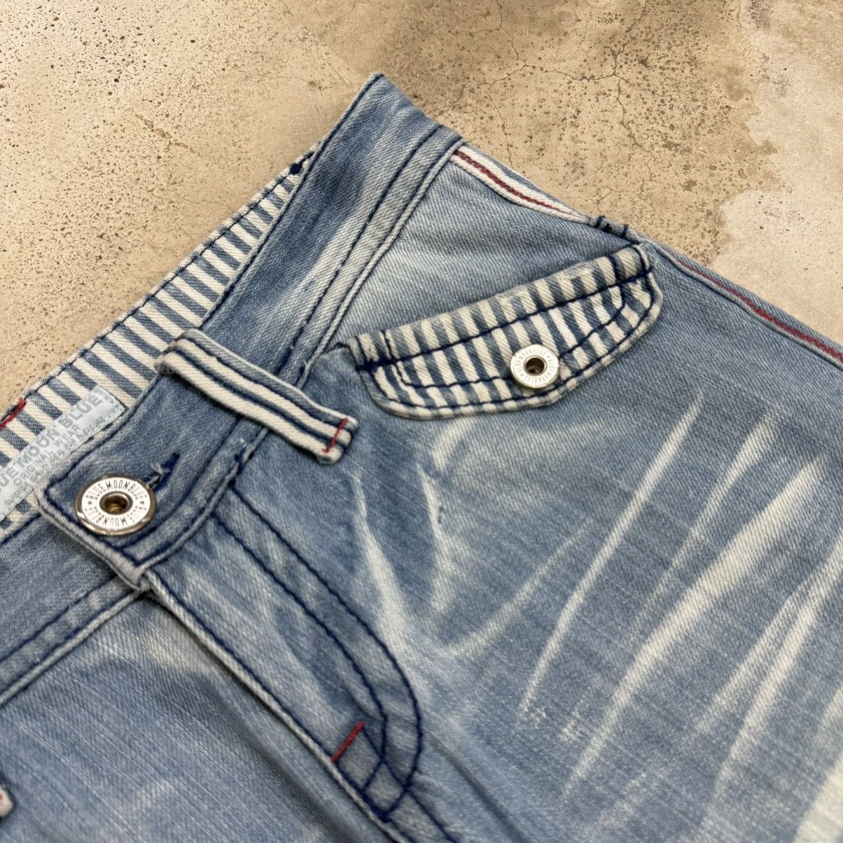 Japanese Brand Blue Moon Bluee Hickory Waist Printed Surfing Clone Devgru Size US 30 / EU 46 - 8 Thumbnail