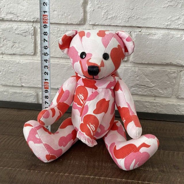 Bape BAPE ABC CAMO PINK Teddy Bear Plush Doll a bathing ape NIGO Size ONE SIZE - 10 Thumbnail