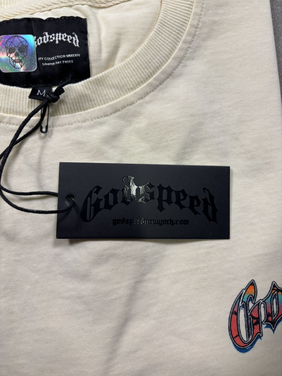 Godspeed Godspeed Natural Disaster Tee, Bone Size US M / EU 48-50 / 2 - 9 Thumbnail