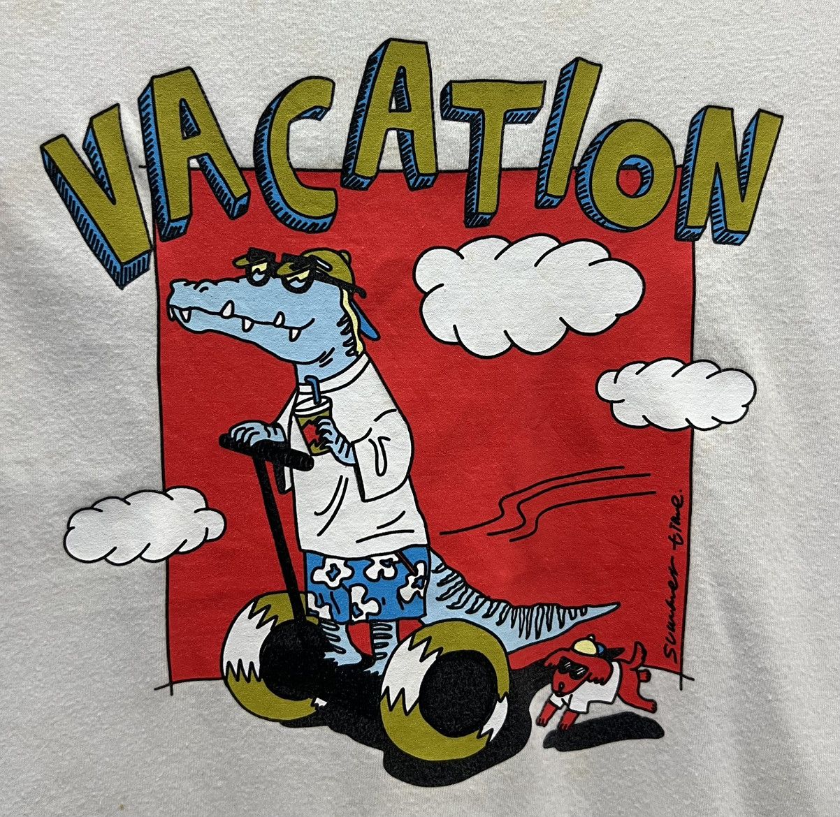 Vintage VINTAGE WEGO VACATION SUMMER TIME SHIRT Size US L / EU 52-54 / 3 - 3 Thumbnail