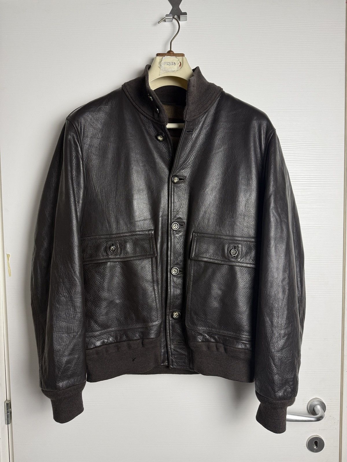 Valstar Valstarino Real Luxury Leather Bomber jacket aviator