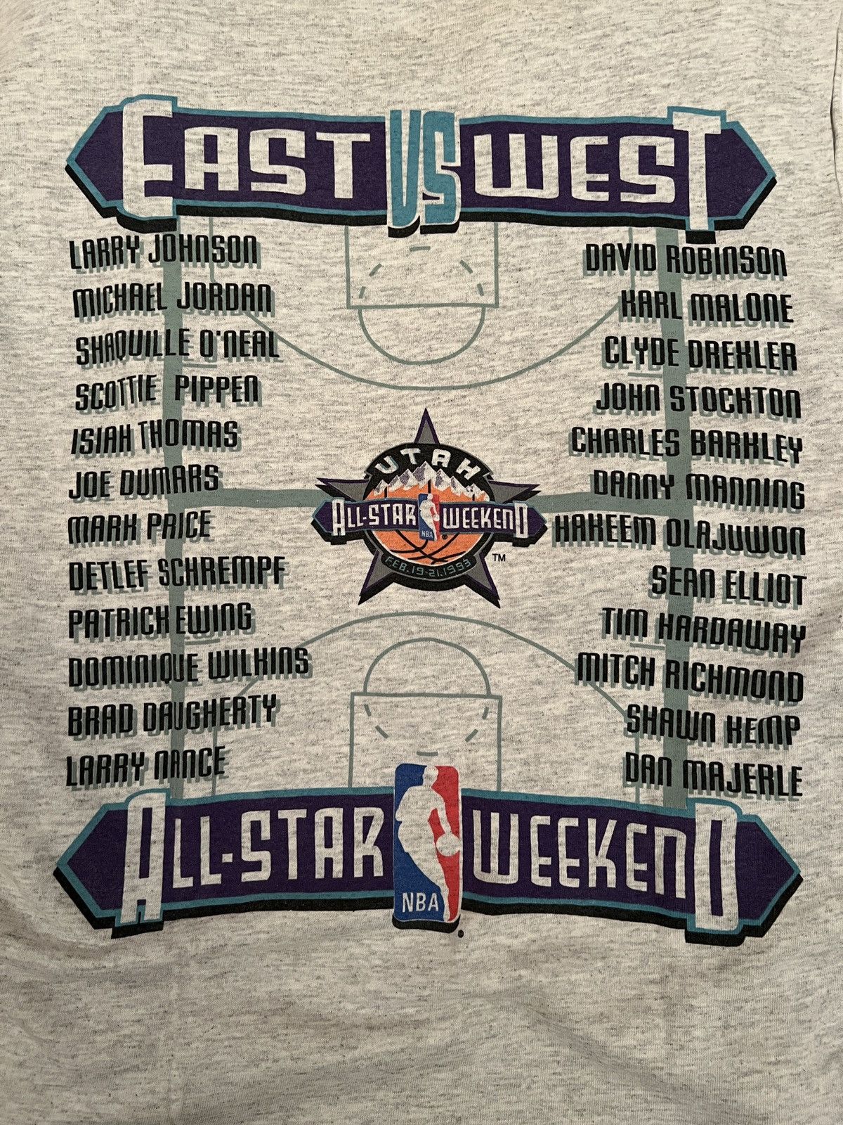NBA × Vintage Vintage 1993 NBA All Star Utah Salem Sportswear Sleeveless Size US M / EU 48-50 / 2 - 6 Thumbnail