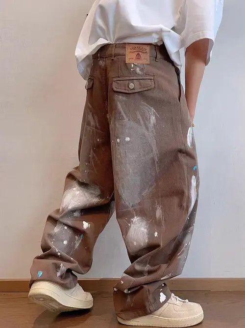 Japanese Brand Vintage Street Graffiti Hand Brushed Workwear Casual Pants Size US 34 / EU 50 - 4 Thumbnail