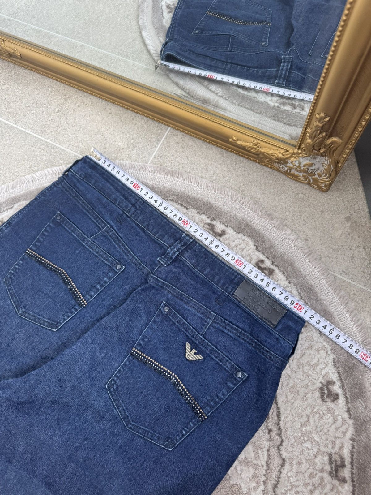 Armani Vintage Armani Jeans 90s Luxury Pants Solid Size 33 Archive Size US 33 - 5 Thumbnail