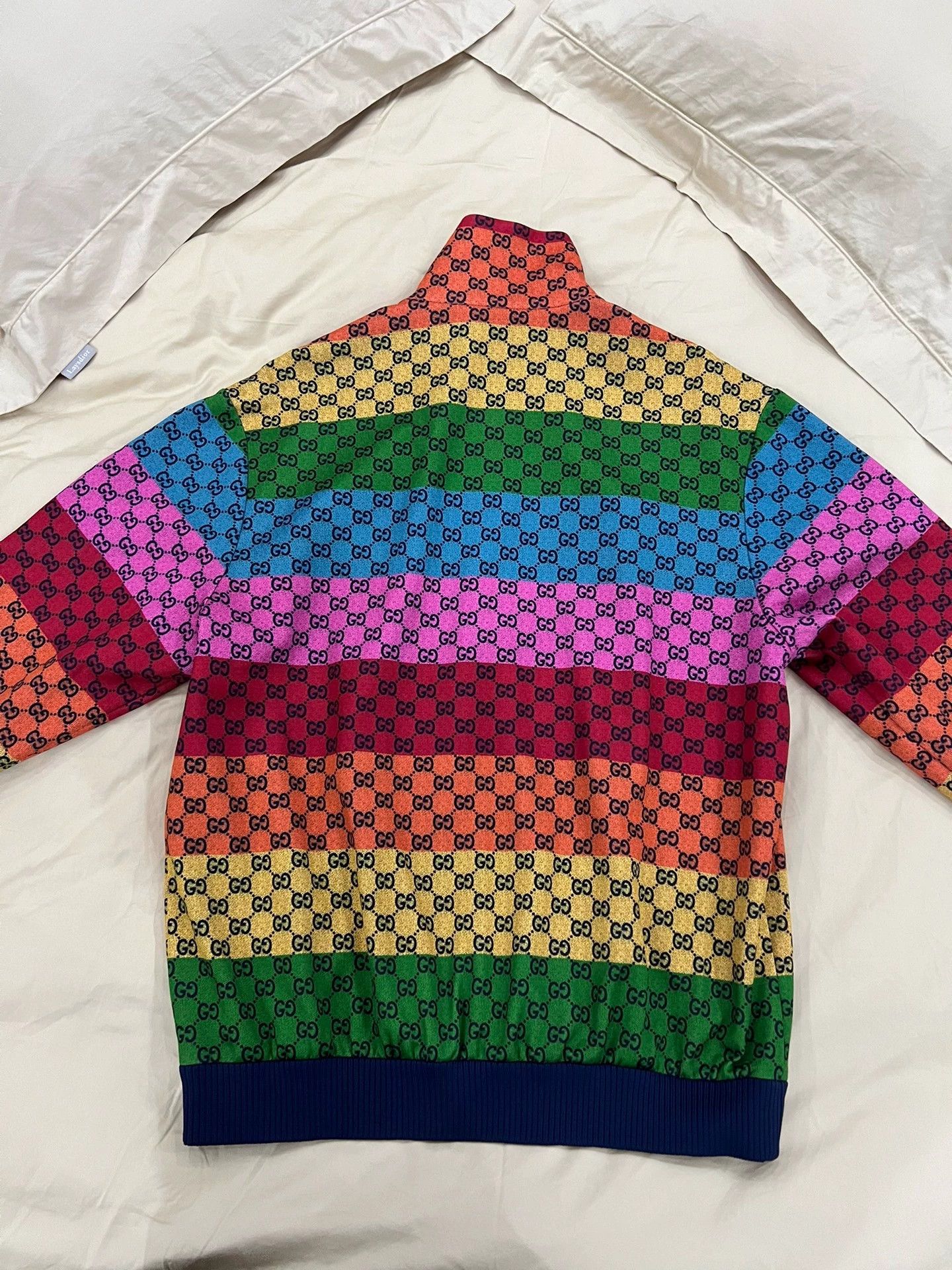 Gucci Gucci Full Logo Rainbow Classic Jacket M Size US M / EU 48-50 / 2 - 5 Thumbnail