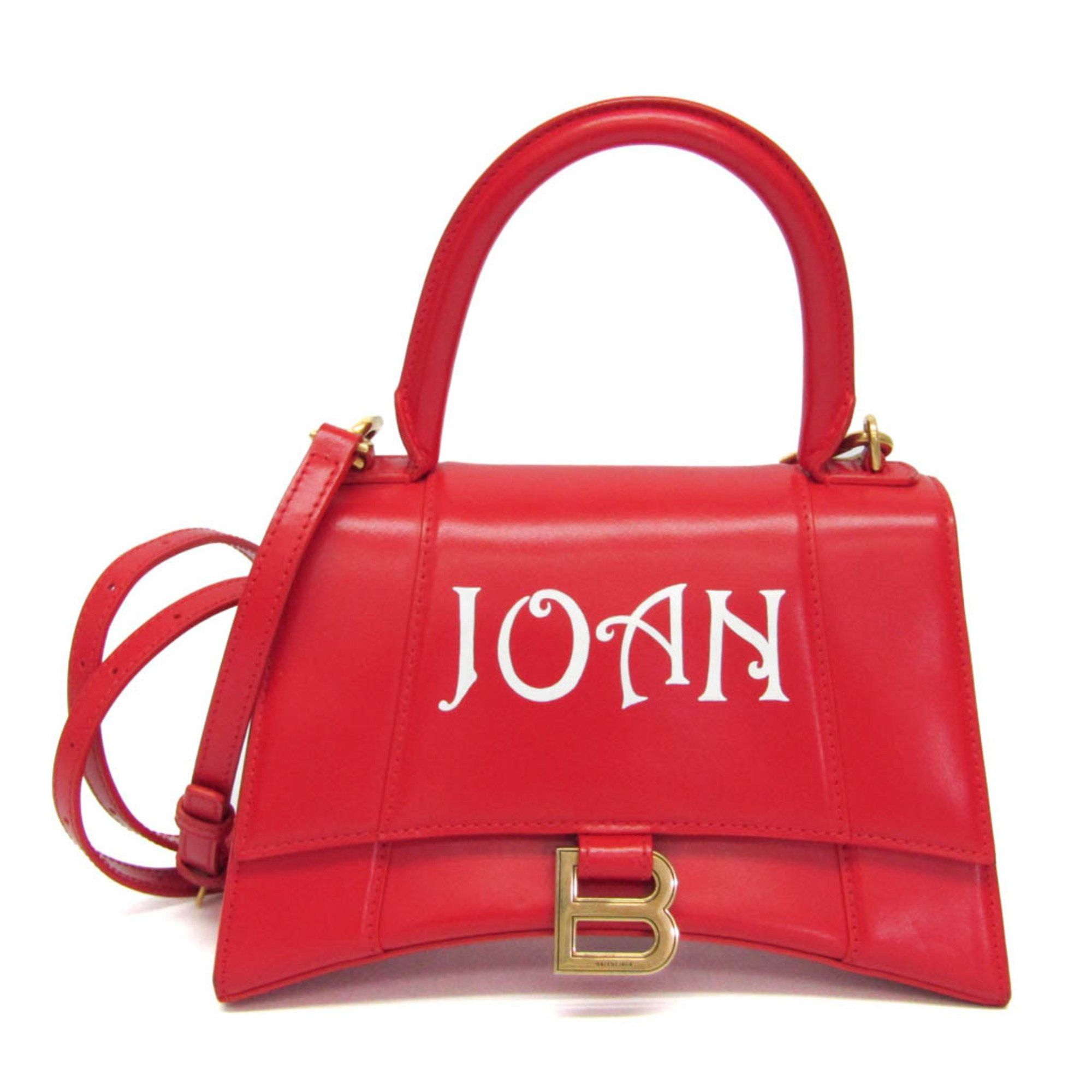 Balenciaga Balenciaga Hour Glass 593546 Women's Leather Handbag,Shoulder Bag Red Color Size ONE SIZE - 1 Thumbnail