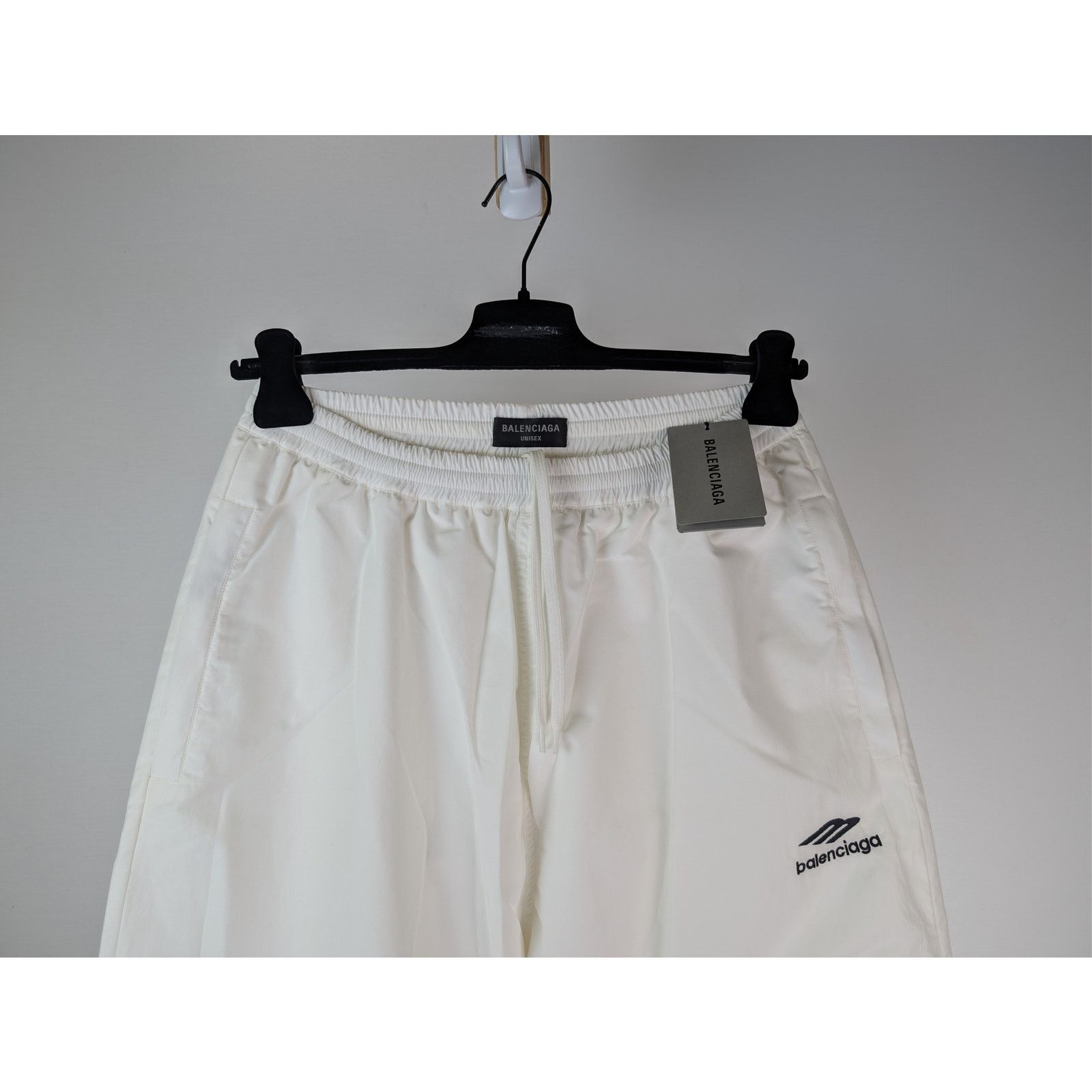 Balenciaga o1rshd1 3B Sports Icon Tracksuit Pants in White Size US 30 / EU 46 - 3 Thumbnail