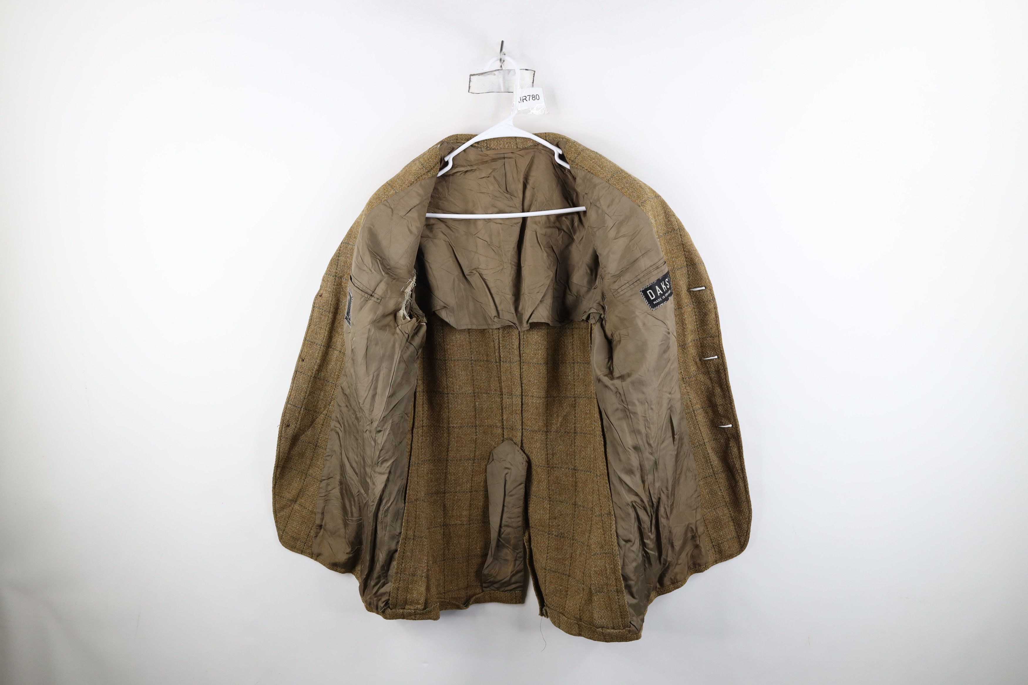 Vintage Vintage 70s Streetwear Suit Coat Blazer Jacket Beige Plaid Size US XL / EU 56 / 4 - 9 Thumbnail