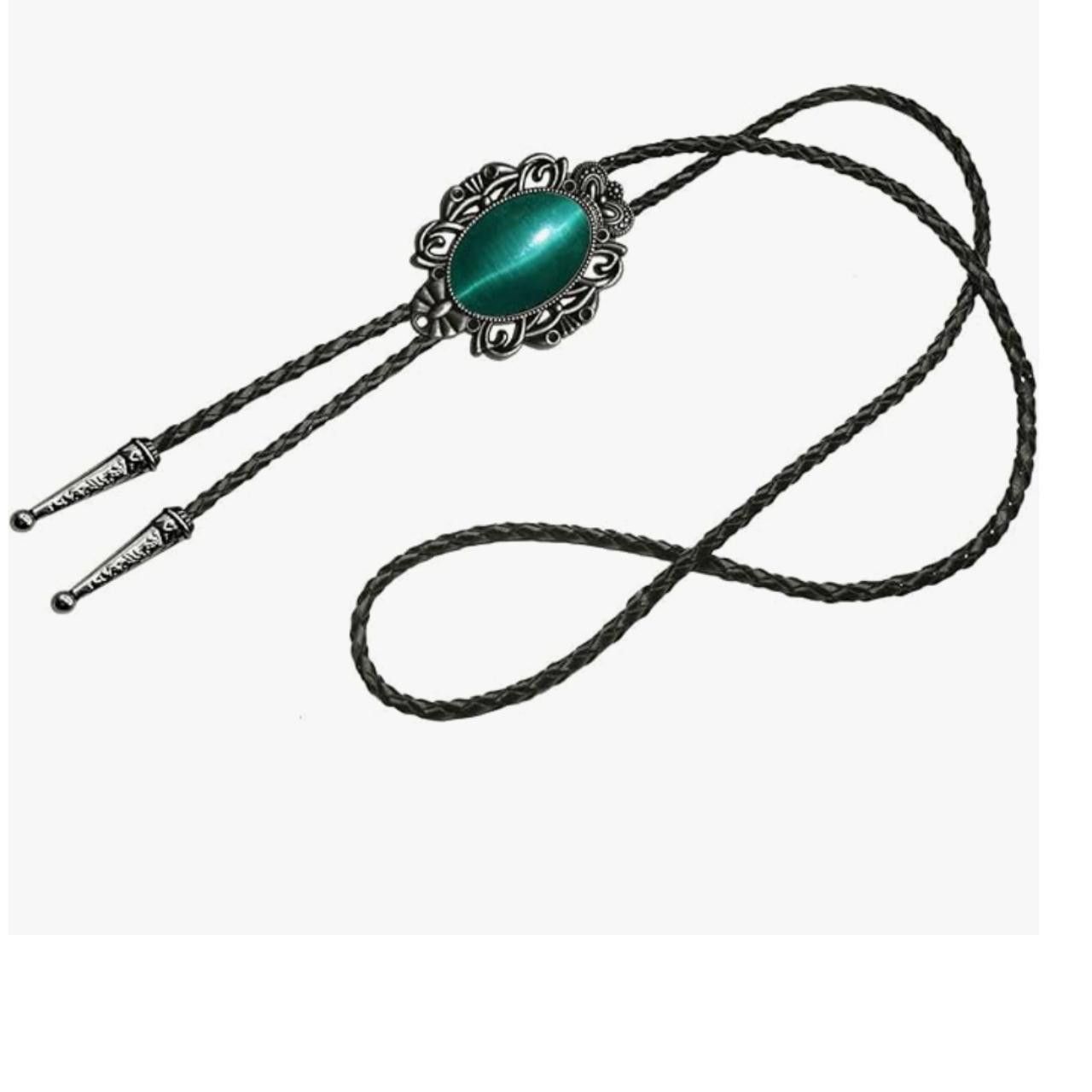 Other Emerald Cat Eye Bolo Tie Size ONE SIZE - 1 Thumbnail