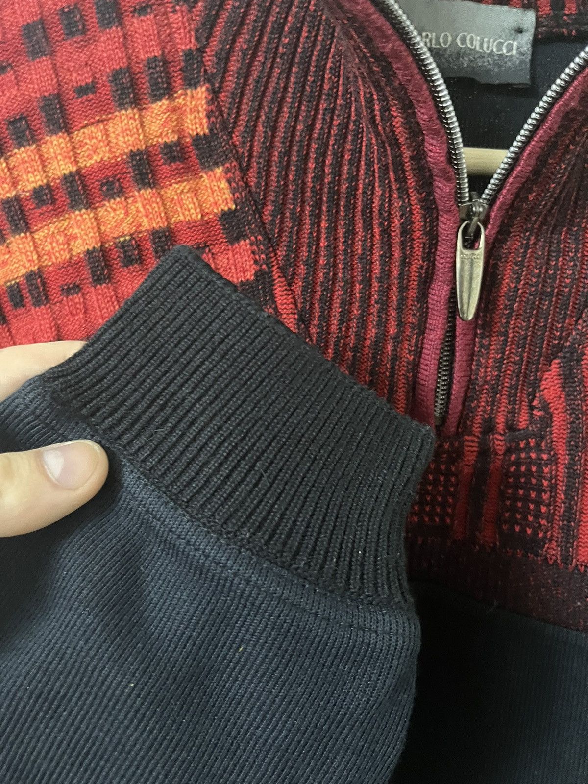 Carlo Colucci × Vintage Carlo Colucci Vintage y2k Knitsweater Size US M / EU 48-50 / 2 - 4 Thumbnail