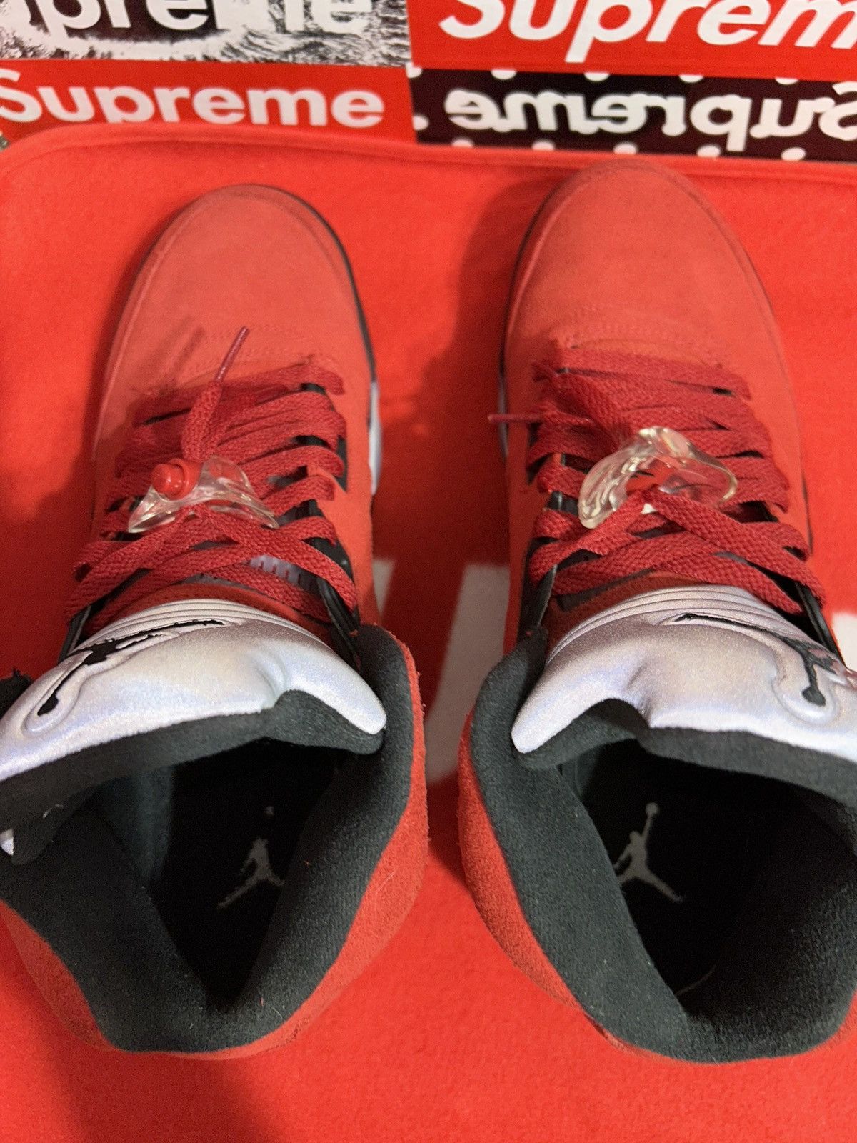 Jordan Brand Jordan 5 Retro Raging Bull Red (2021) DD0587-600 size 12 Size US 12 / EU 45 - 4 Thumbnail