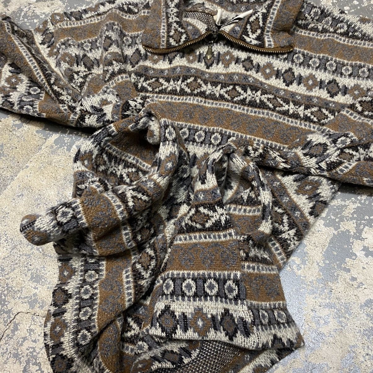 Vintage Vintage B.Moss Aztec Sweater Collared Zip Long Sleeve USA Size US L / EU 52-54 / 3 - 6 Thumbnail