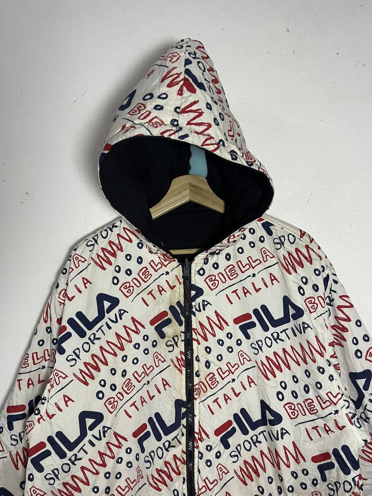 Fila Vintage FILA Reversible Hoodies Jacket Size US XL / EU 56 / 4 - 6 Thumbnail