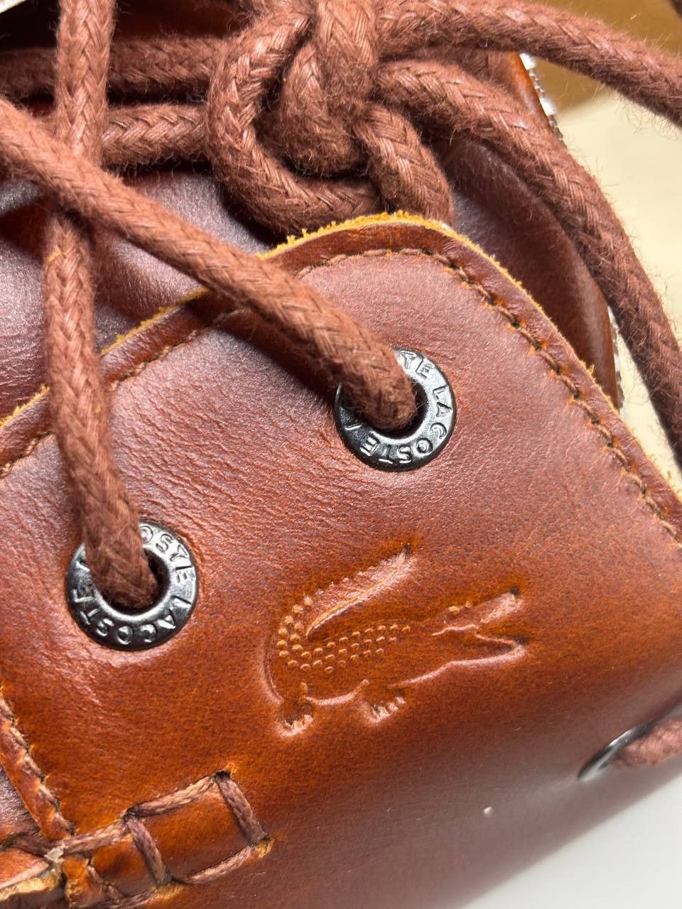 Lacoste Lacoste Nautic 120 2 Brown Leather Boat Shoes US 12 EUR 46 Size US 12 / EU 45 - 8 Thumbnail