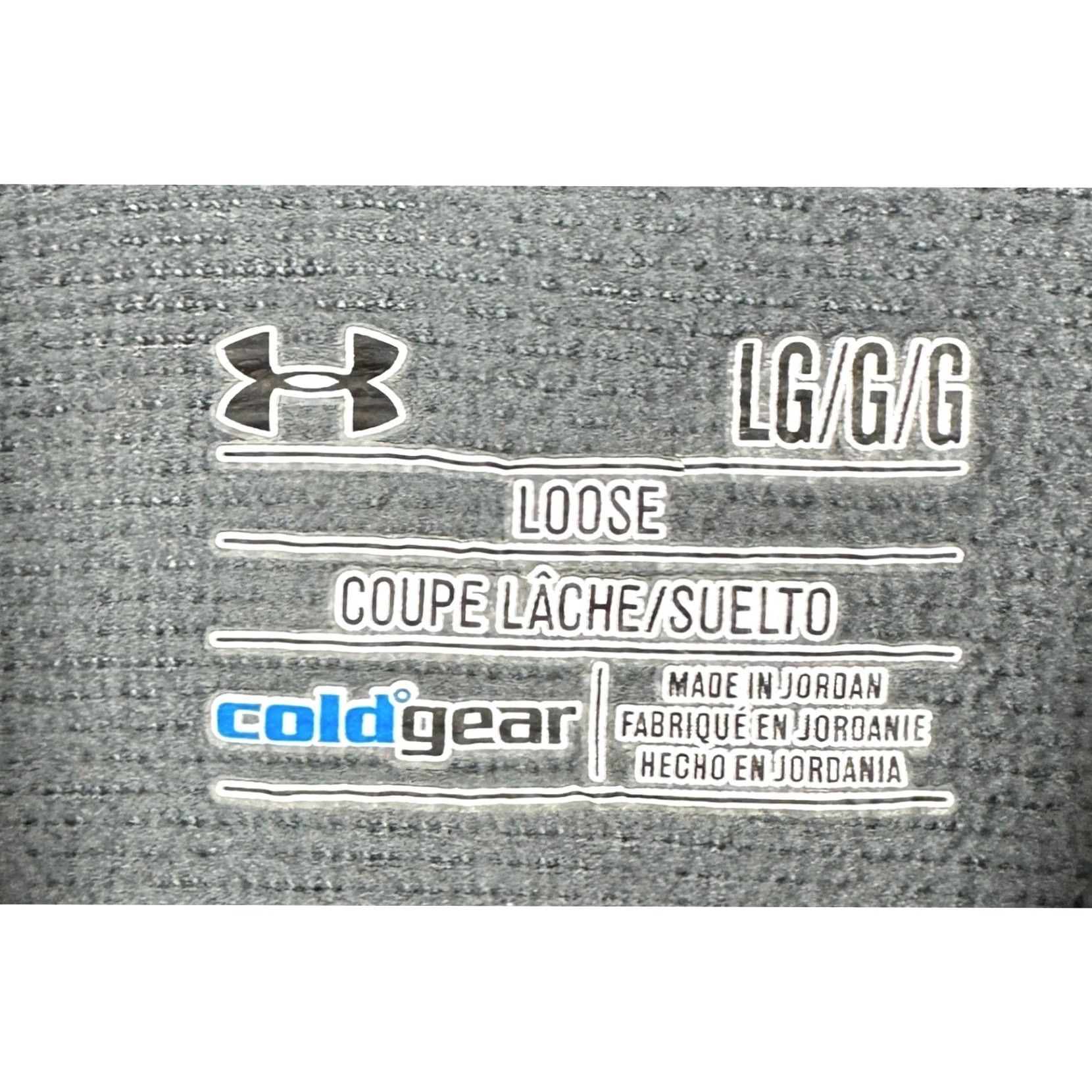 Under Armour Under Armour Sweatshirt Mens Large Grey ColdGear Quarter Zip Pullover Loose Fit Size US L / EU 52-54 / 3 - 4 Thumbnail