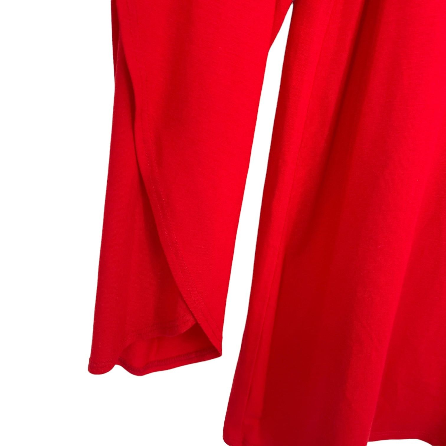 Eileen Fisher Eileen Fisher Long Flutter Sleeves Shirt Red Medium Size M / US 6-8 / IT 42-44 - 3 Thumbnail