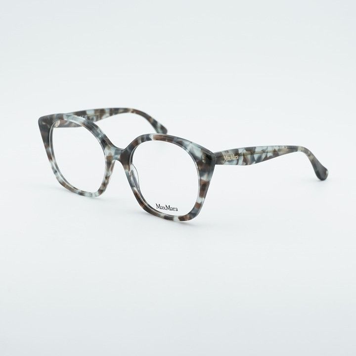 Max Mara Max Mara MM5082 055 Eyeglasses Havana 53mm Square Frame Size ONE SIZE - 1 Thumbnail