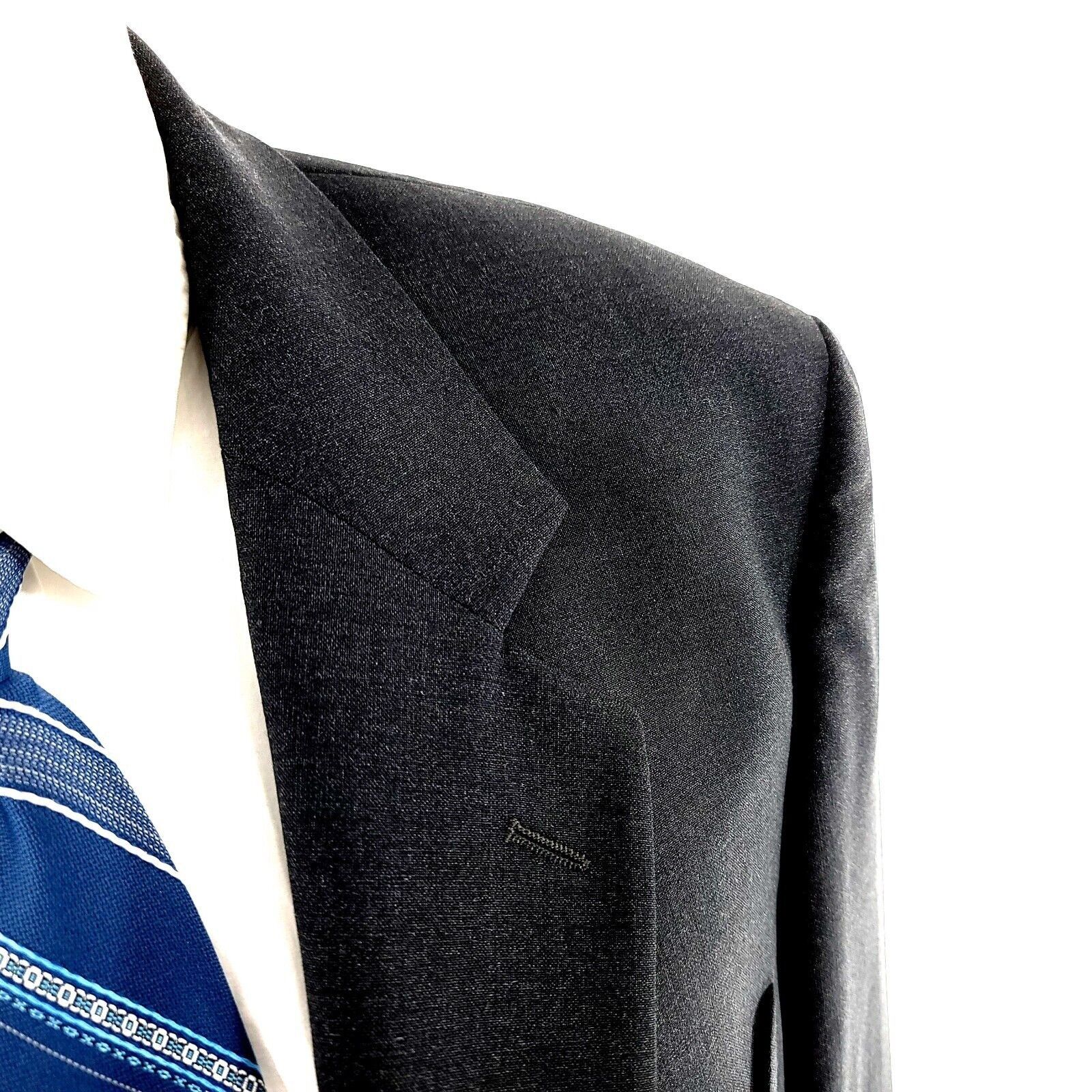 Brooks Brothers DAMAGED Brooks Brothers Stretch Wool 2 Button Blazer 42R Gra Size 42R - 2 Thumbnail