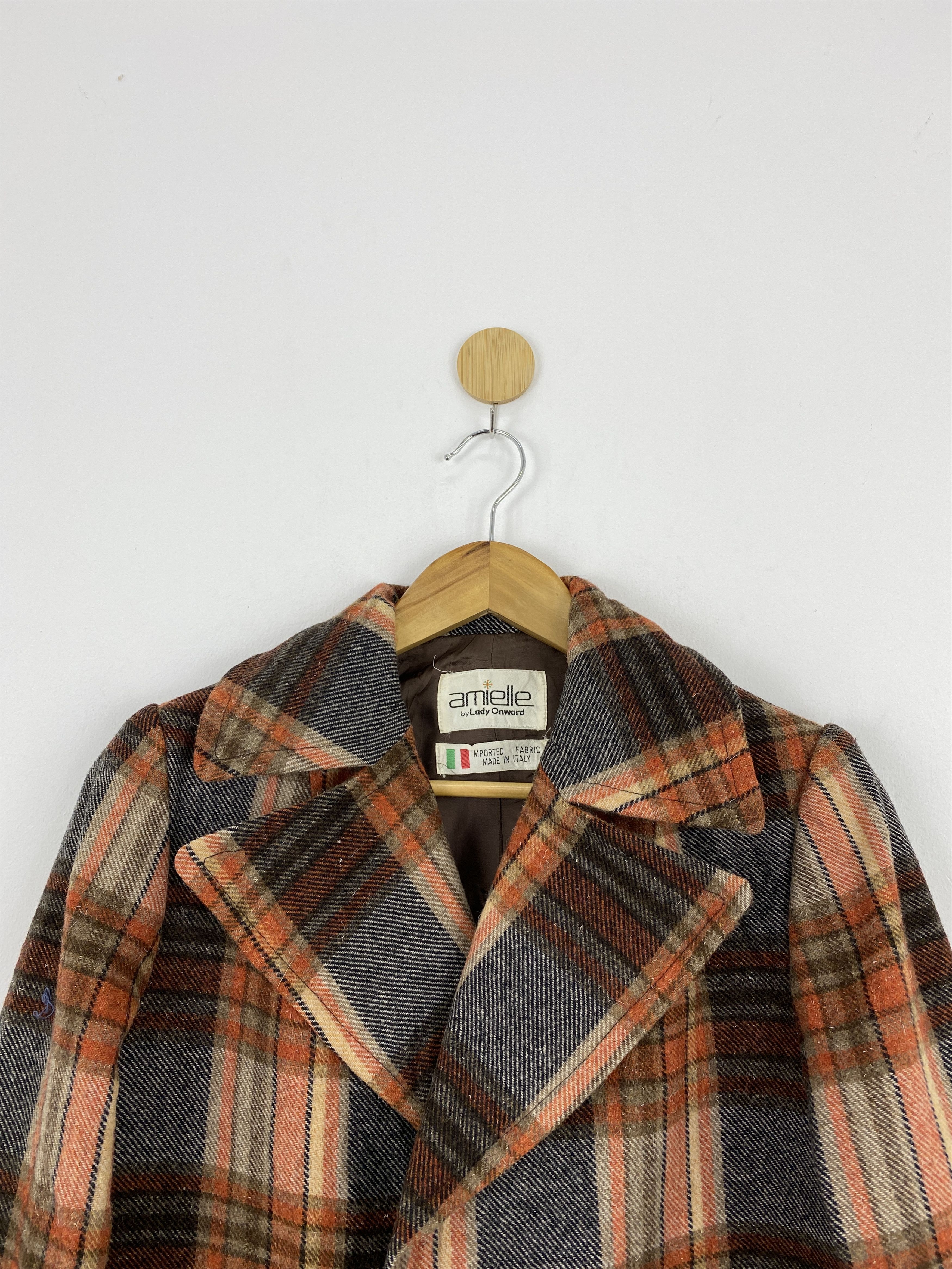 Vintage Vintage Italian Designer Shadow Plaid Button Up Blazer J1723 Size US L / EU 52-54 / 3 - 2 Thumbnail