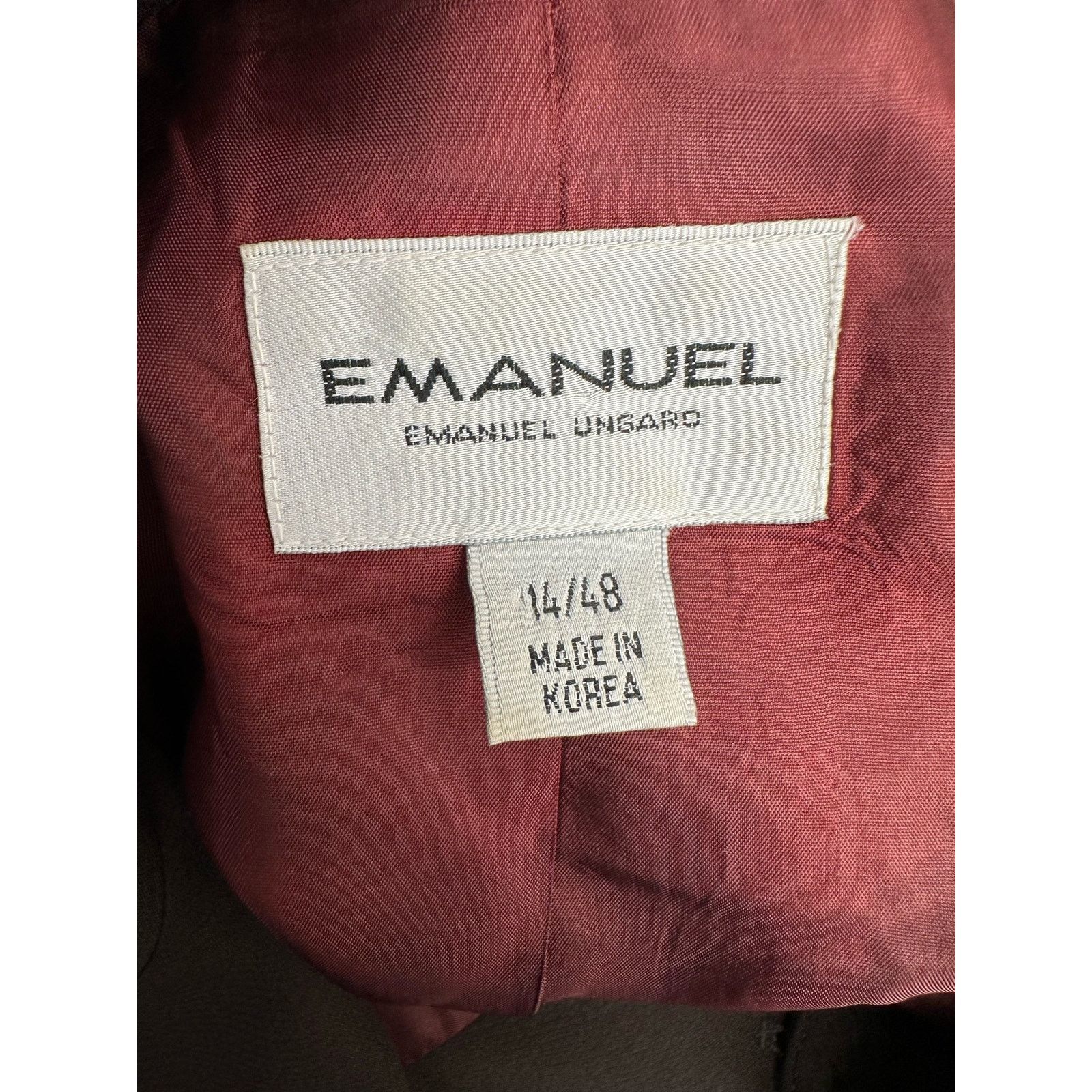 Emanuel Ungaro Emanuel Ungaro vintage brown three button blazer size 14 Size XL / US 12-14 / IT 48-50 - 4 Thumbnail