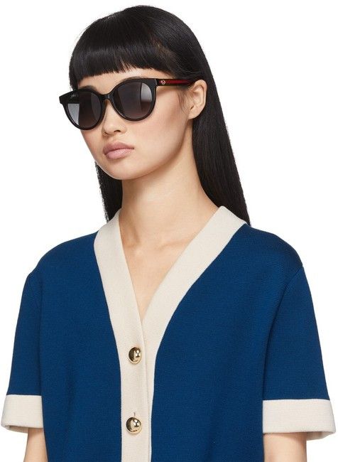 Gucci NEW GUCCI GG0702SKN 004 Black Grey Gradient Women Sunglasses Size ONE SIZE - 11 Thumbnail