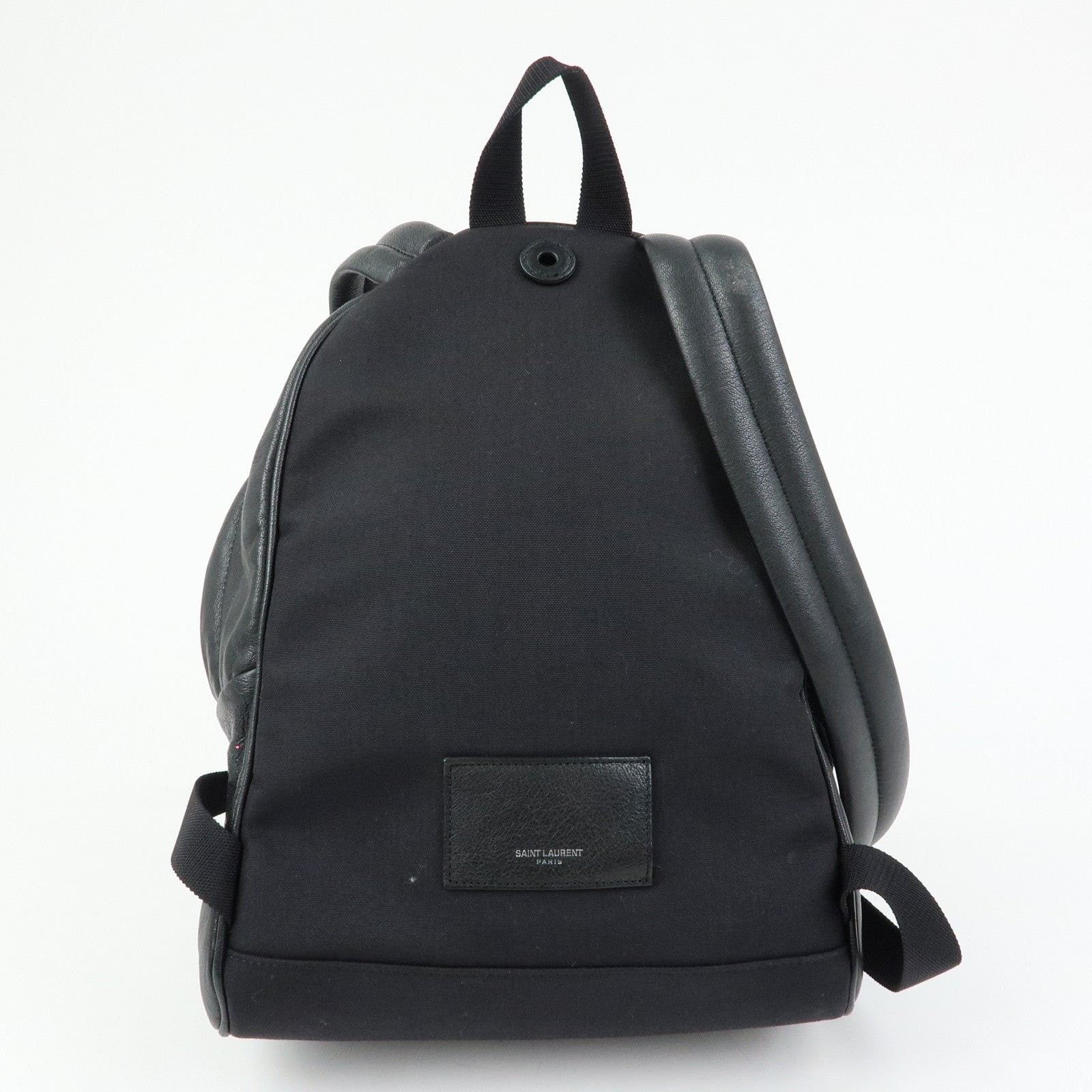 Saint Laurent Paris Saint Laurent City Love Patch Calfskin Backpack Black Size ONE SIZE - 2 Thumbnail