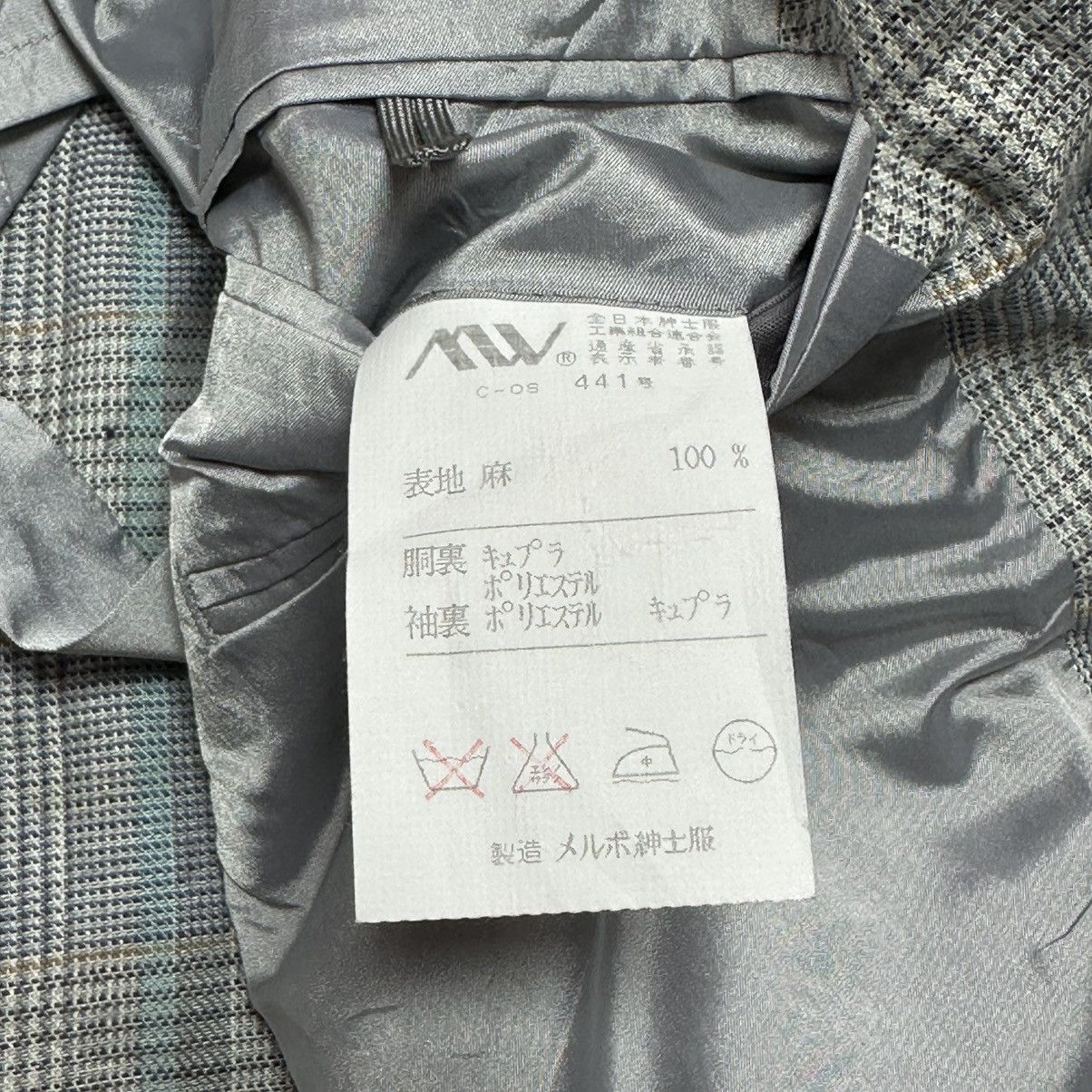 Balenciaga Vintage Givenchy Paris Double Breasted Plaid Blazer Designer Size 46R - 5 Thumbnail