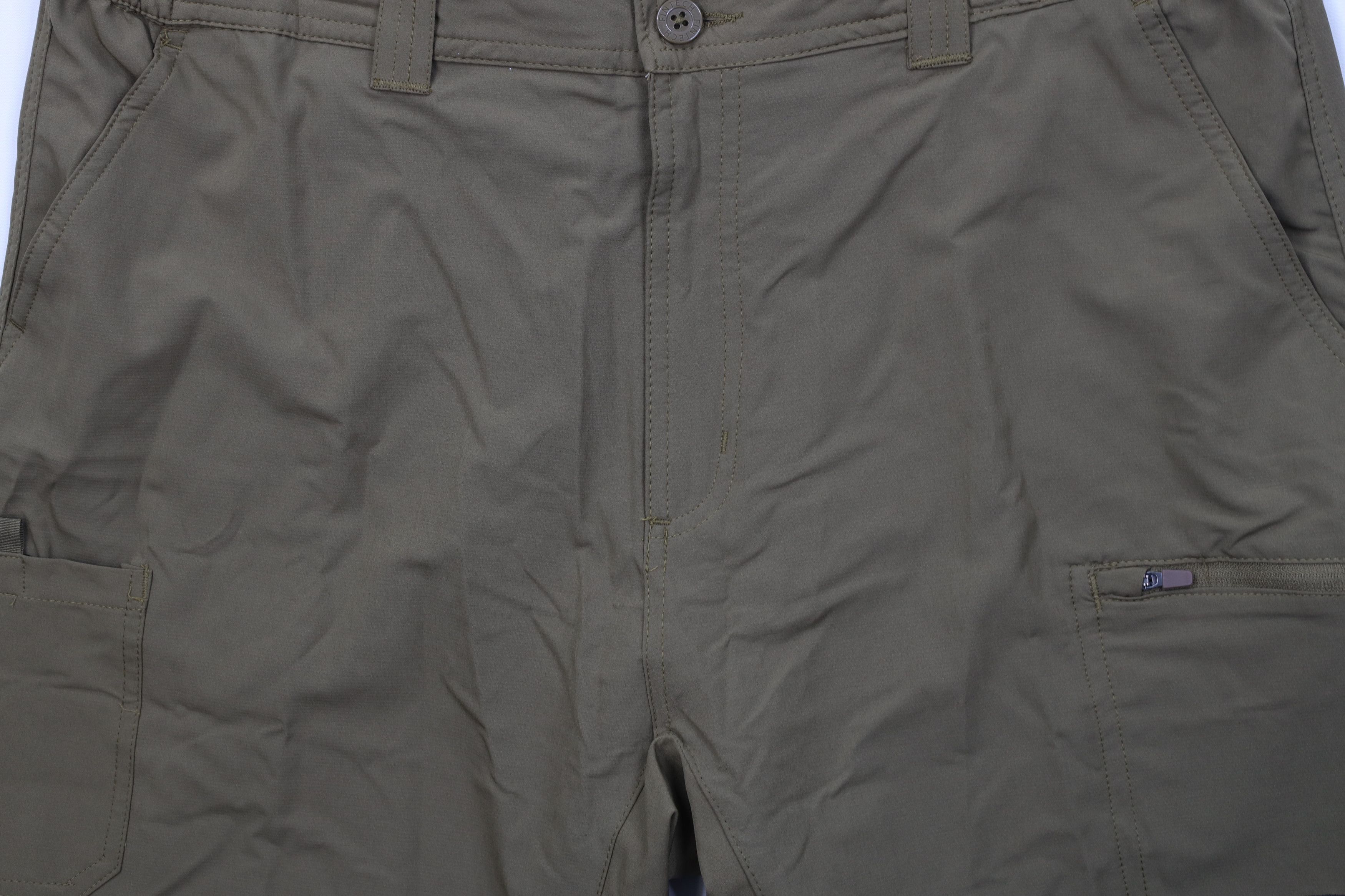 Vintage Fintech Performance Fishing Outdoor Cargo Shorts Green Size US 36 / EU 52 - 3 Thumbnail