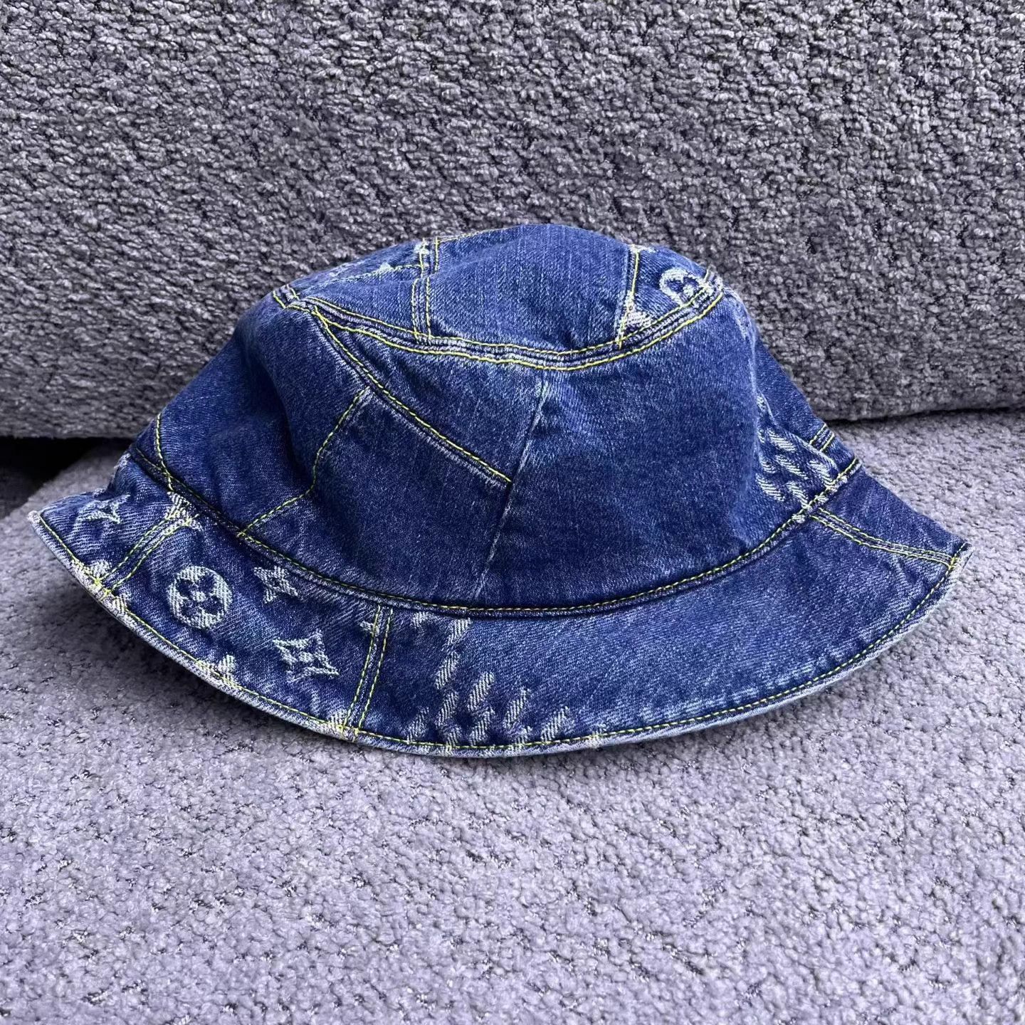 Louis Vuitton Denim Logo Sunshade Fisherman Hat