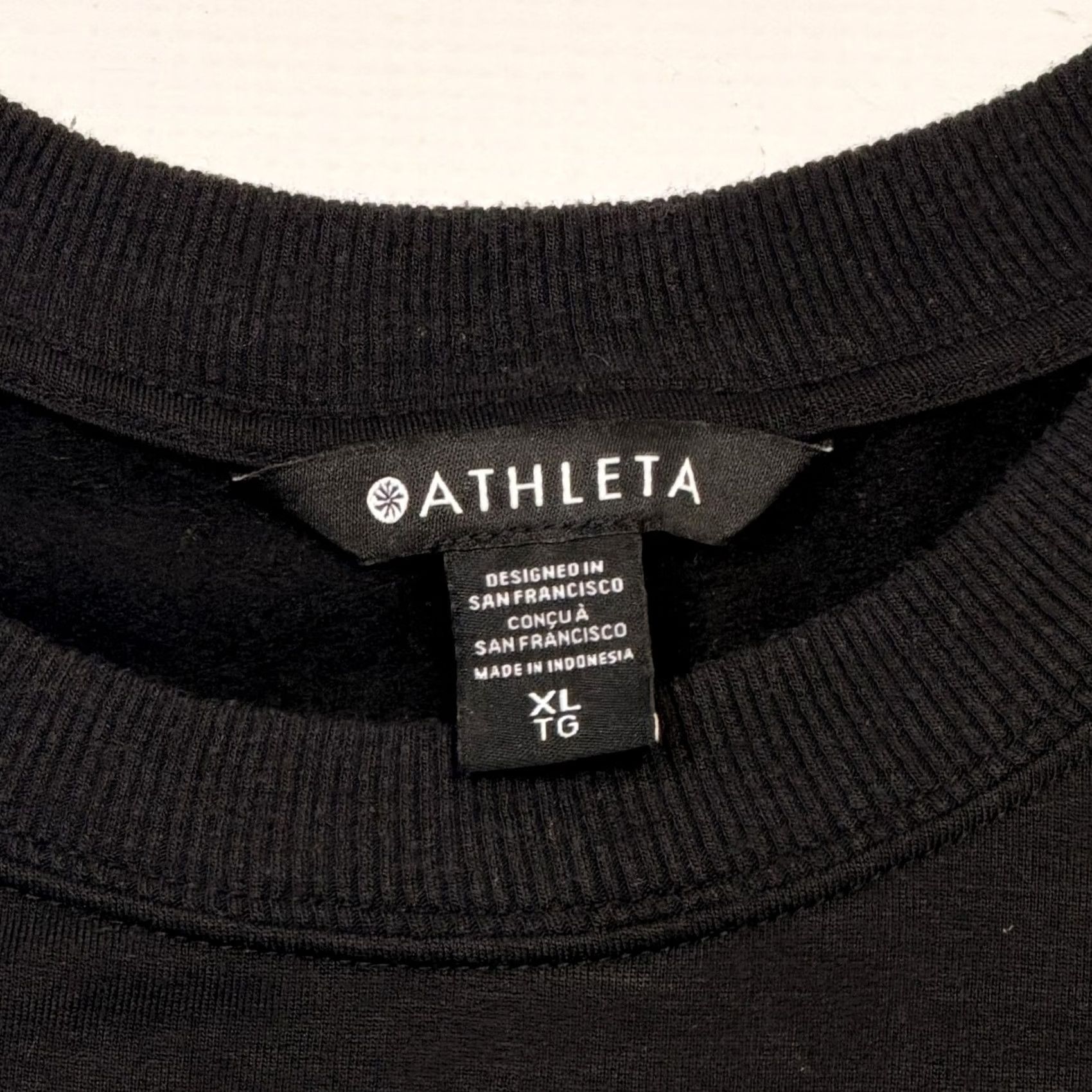 Athleta Athleta Shift Sweater Dress Womens XL Black Long Sleeve Thumbholes Zip Pockets Size XL / US 12-14 / IT 48-50 - 4 Thumbnail