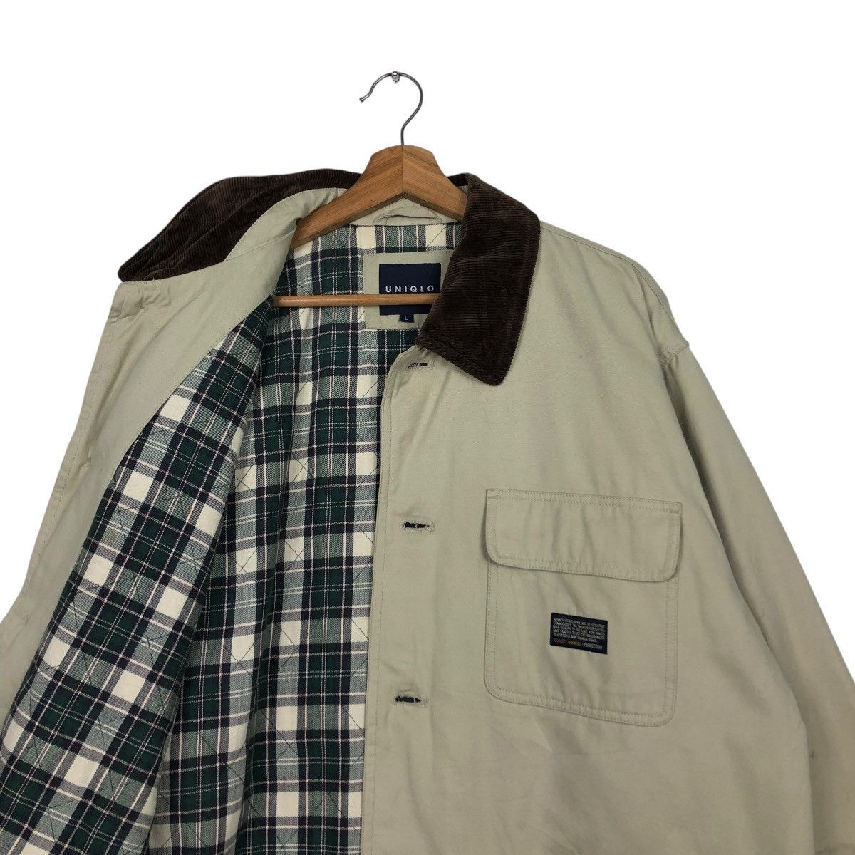 Japanese Brand 🔥VINTAGE CHORE WORK JACKET UNIQLO BLANKET TARTAN ISSEYMIYAK Size US L / EU 52-54 / 3 - 14 Thumbnail
