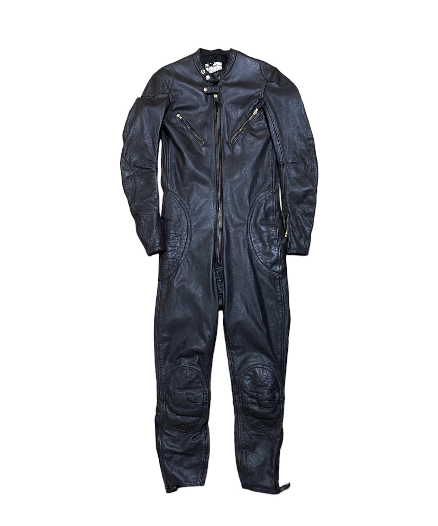 image of Original Lewis Leathers One Piece Racing Motorcycle Jumpsuit in Black, Men's (Size 30)