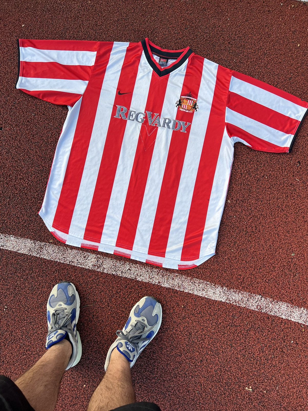 Nike 🔴⚪️Nike Team Vintage Sunderland 2000/2001 Home Jersey Size US XXL / EU 58 / 5 - 2 Thumbnail