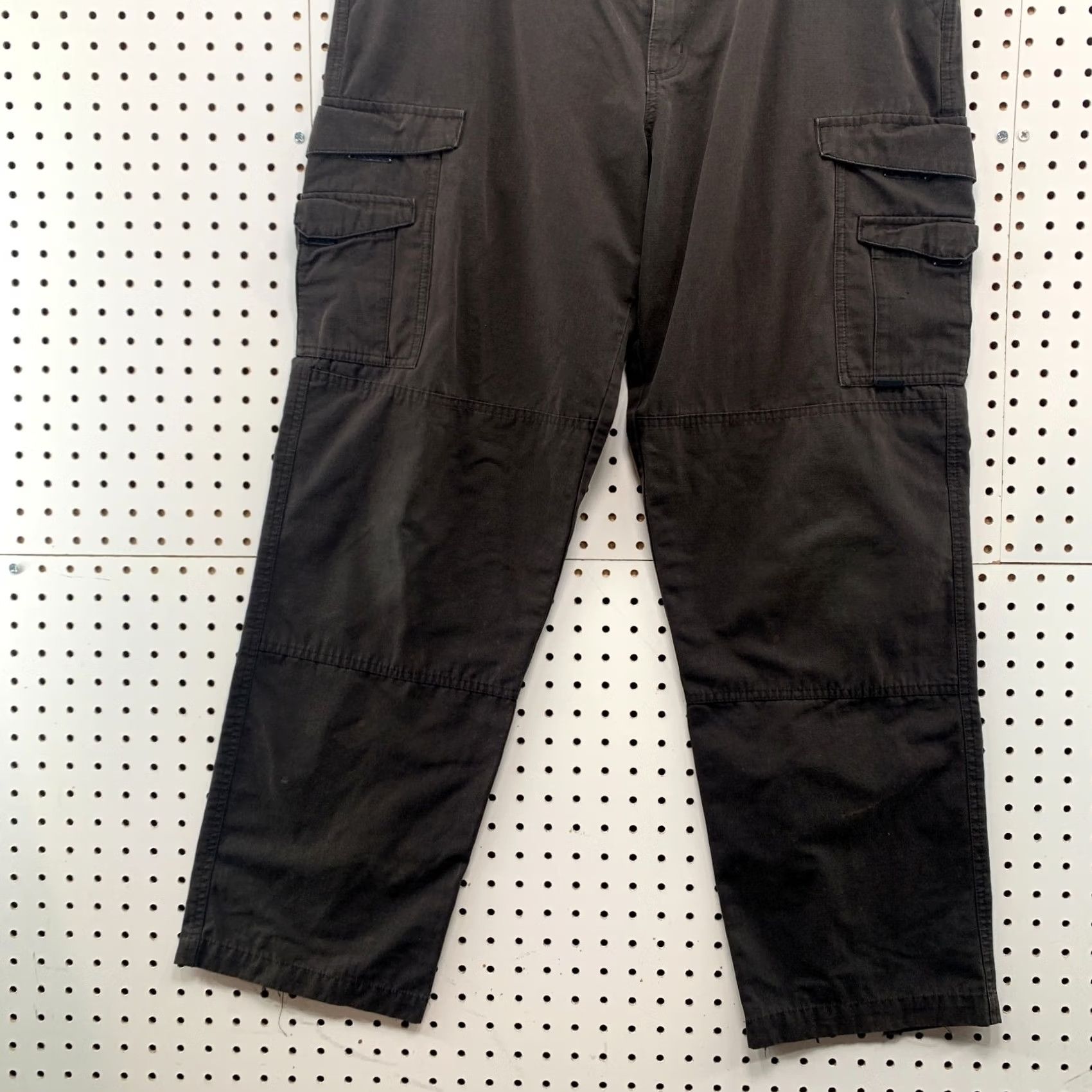 Vintage Tru Spec Cargo Pants Men 36x31 Black Utility Pockets Cargo Pants Mens 36 Inseam 31 Flat Front Canvas Size US 36 / EU 52 - 3 Thumbnail