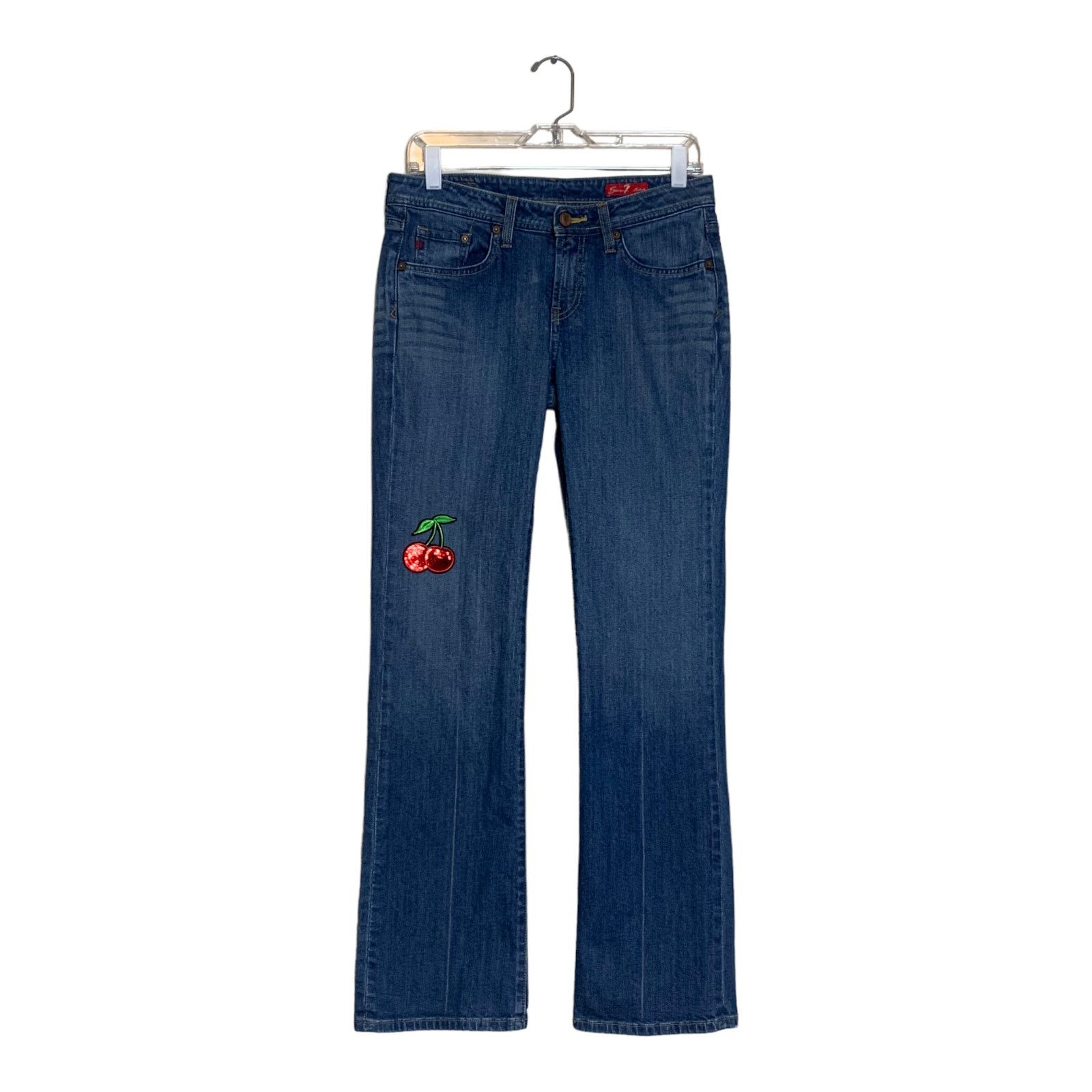 Seven 7 Seven7 blue Y2K Bootcut low rise Jeans size 30 Size 30" / US 8 / IT 44 - 9 Thumbnail