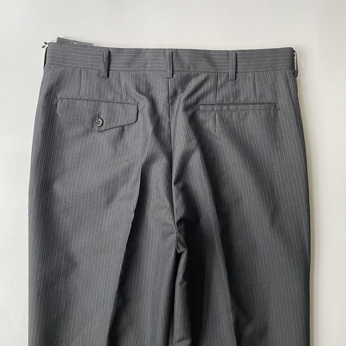 Comme des Garcons A/W 11 Dark Grey Pinstripe Wool Trousers Size US 34 / EU 50 - 12 Thumbnail