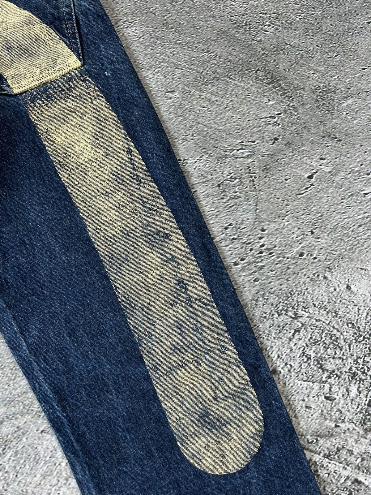 Evisu Evisu jeans daicock vintage selvedge navy big logo white Size 28" / US 6 / IT 42 - 4 Thumbnail