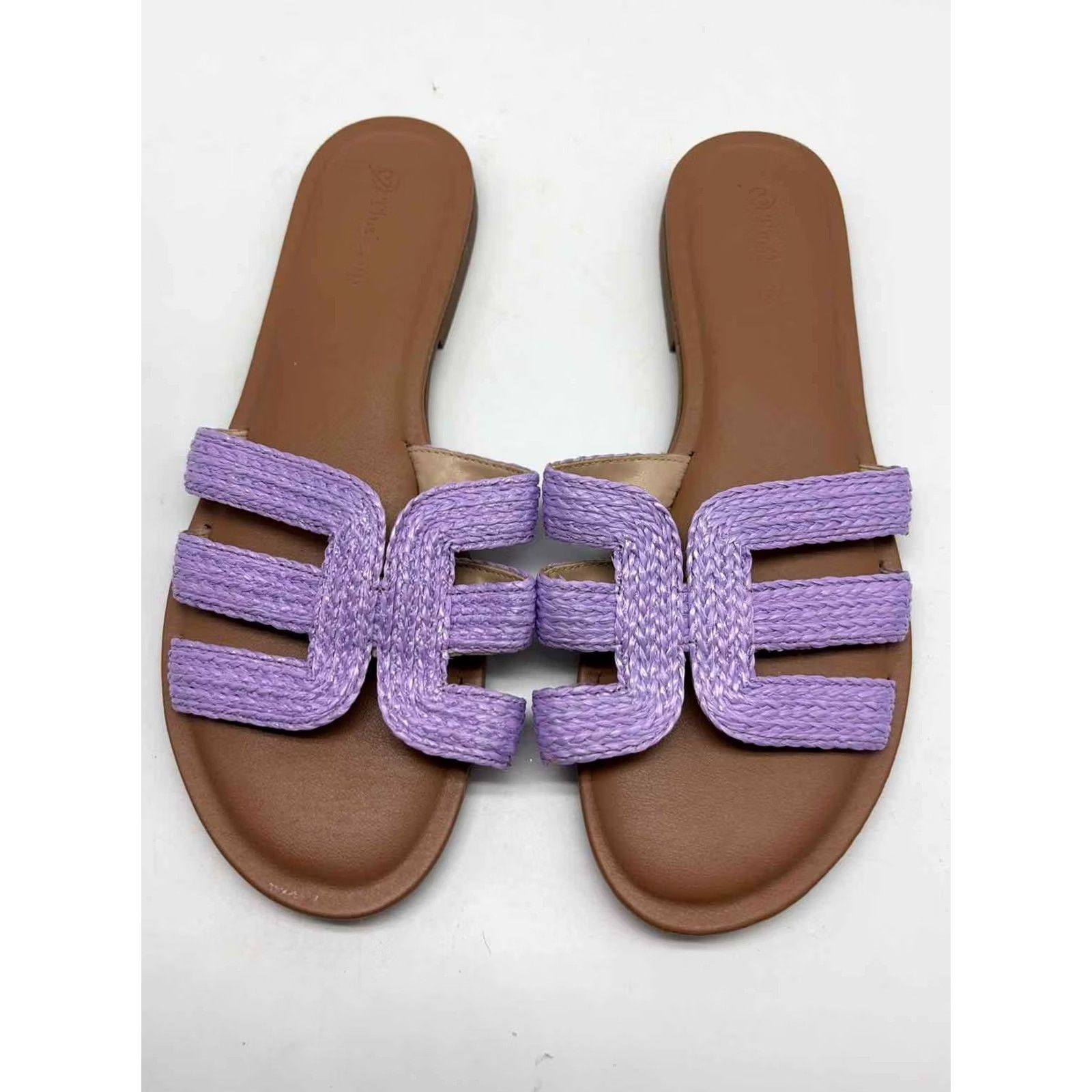 Vintage The Drop Slide Sandals Size 9.5 Purple Pre-Owned Size US 10 / IT 40 - 5 Thumbnail
