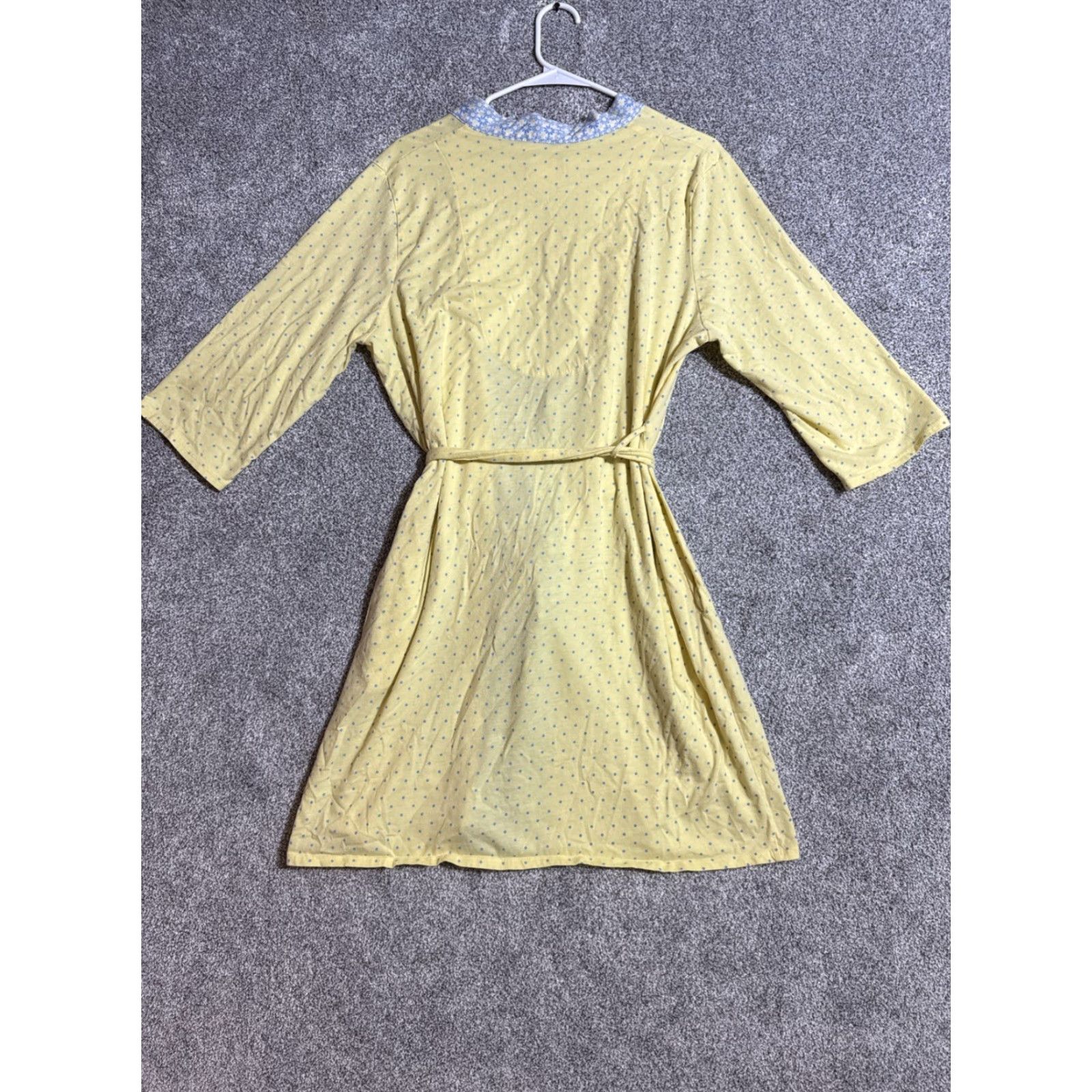 Vintage Celestial Dreams Robe Womens L Cottagecore Lightweight Romantic Polka Dots Blue Kimono Style 60% Cotton 40% Polyester Girls? Size ONE SIZE - 8 Thumbnail