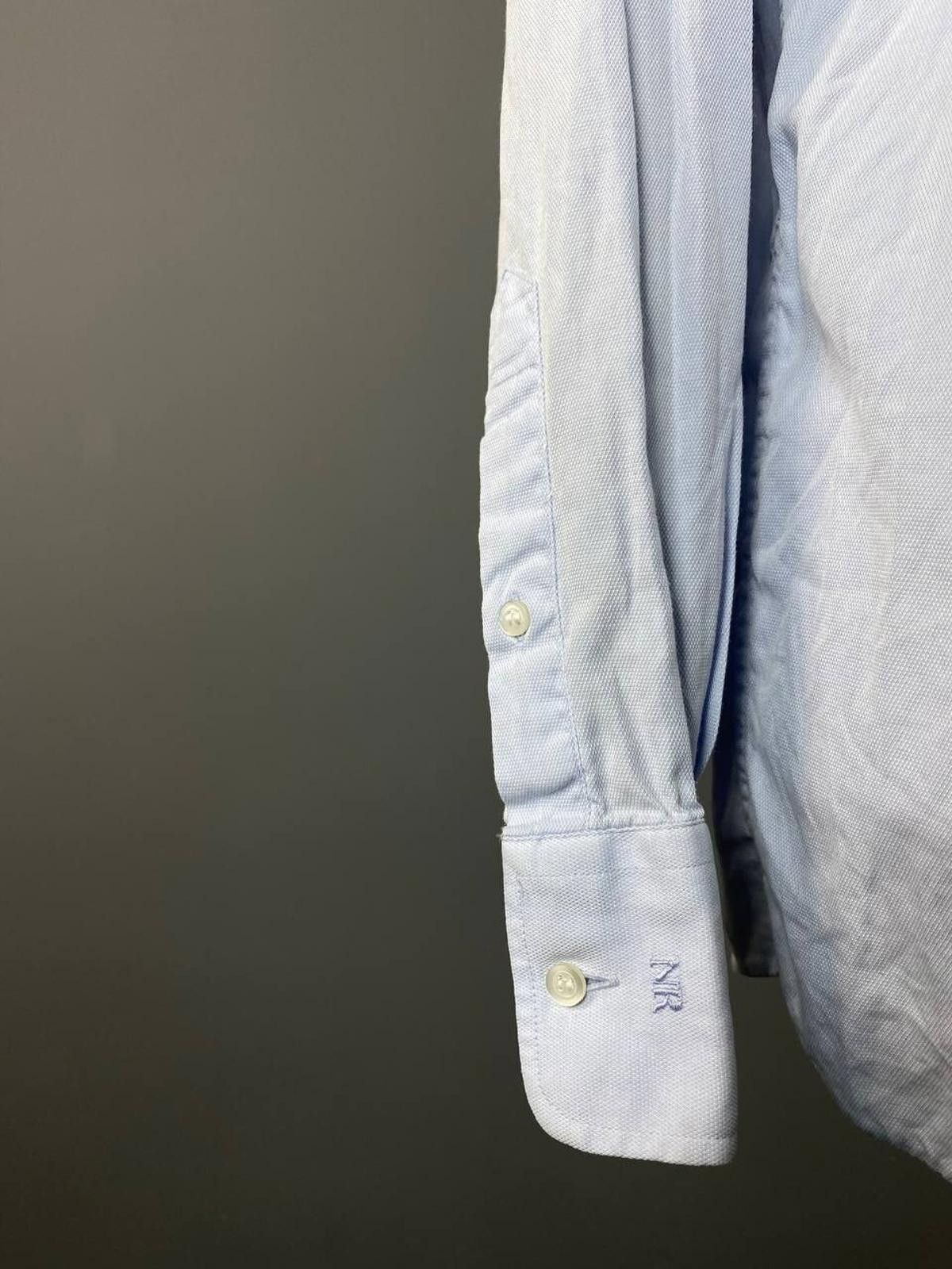 Designer Nina Ricci Blue Long Sleeve Button Down Shirt Size 41 / 16 Size US M / EU 48-50 / 2 - 4 Thumbnail